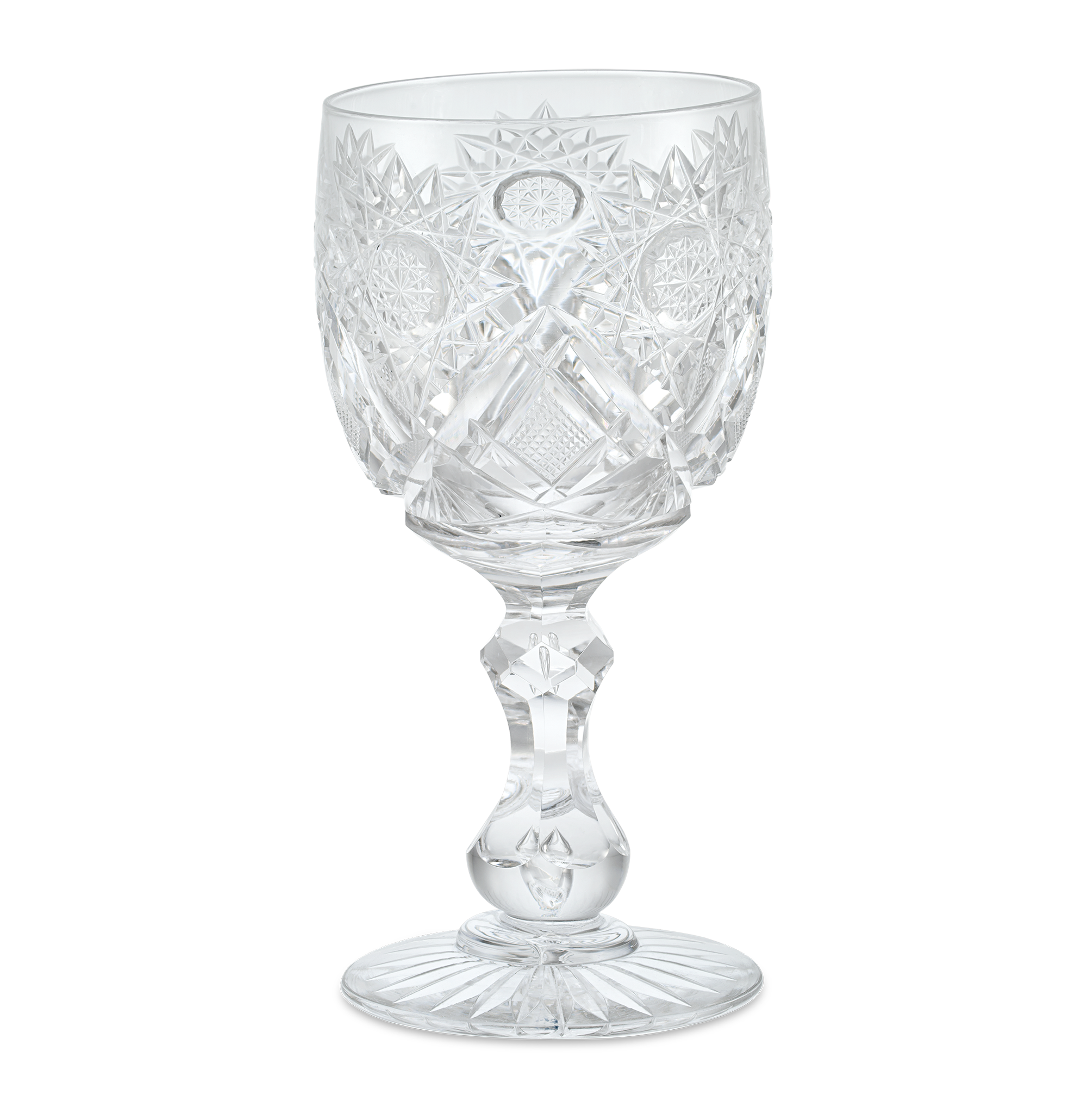 Cut Glass Goblet in the Middlesex Pattern