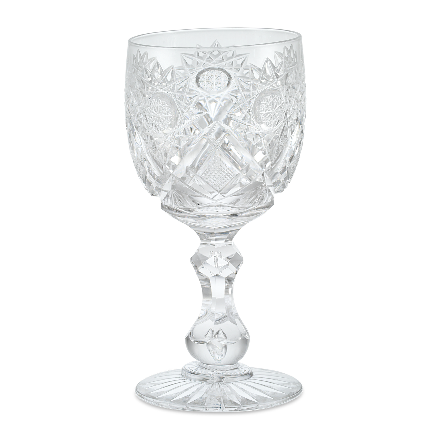 Cut Glass Goblet in the Middlesex Pattern