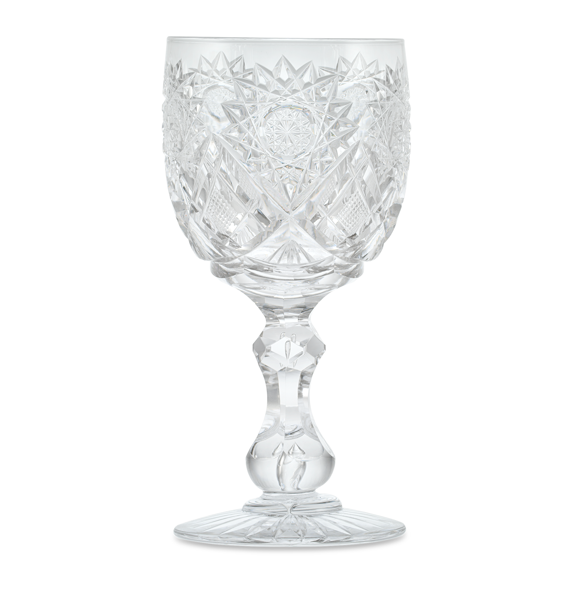 Cut Glass Goblet in the Middlesex Pattern