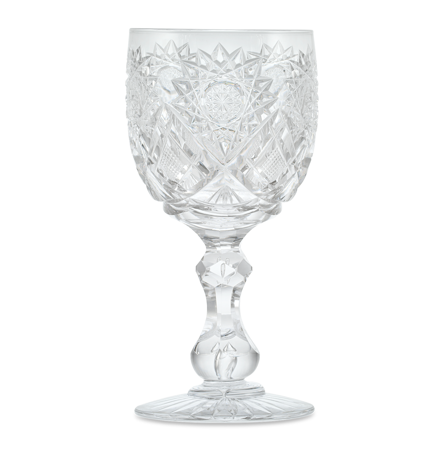 Cut Glass Goblet in the Middlesex Pattern