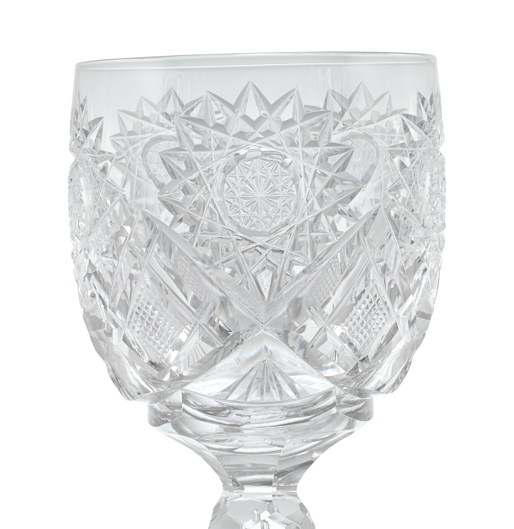 Cut Glass Goblet in the Middlesex Pattern