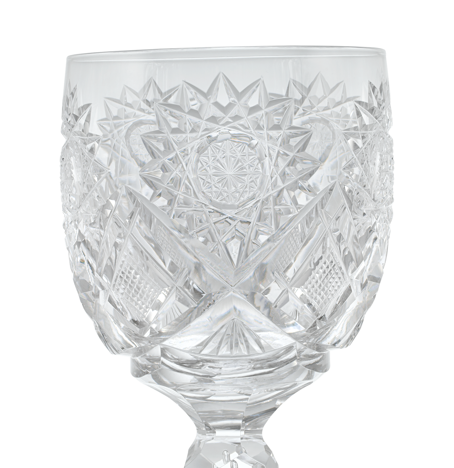 Cut Glass Goblet in the Middlesex Pattern