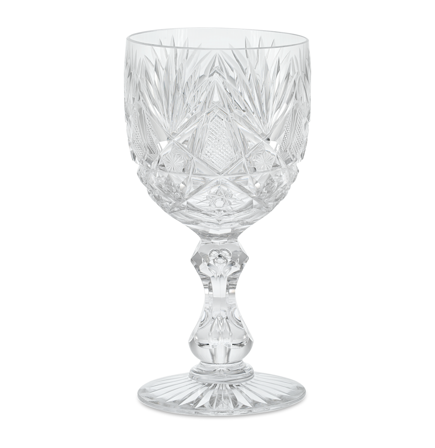 American Brilliant Cut Glass Goblet