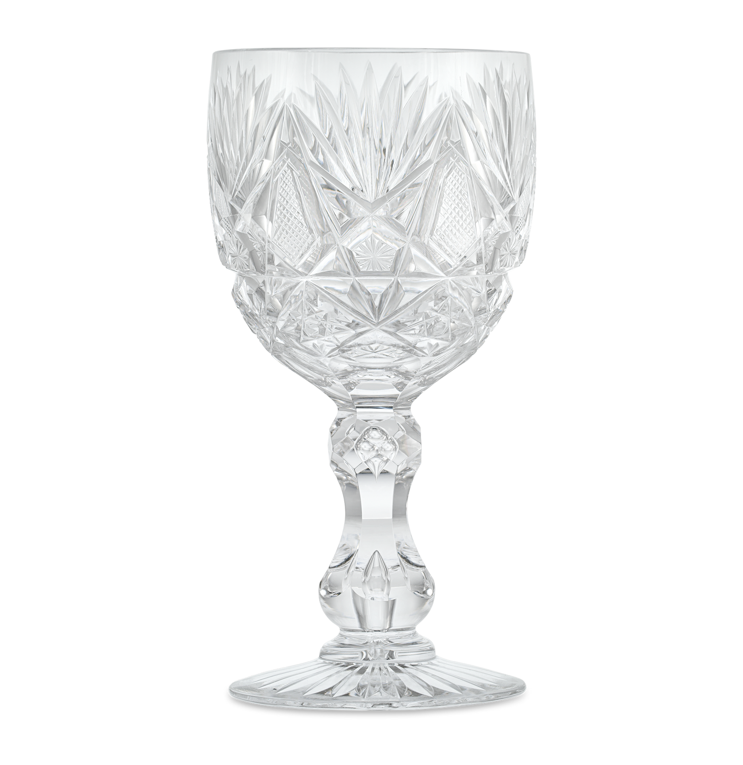 American Brilliant Cut Glass Goblet