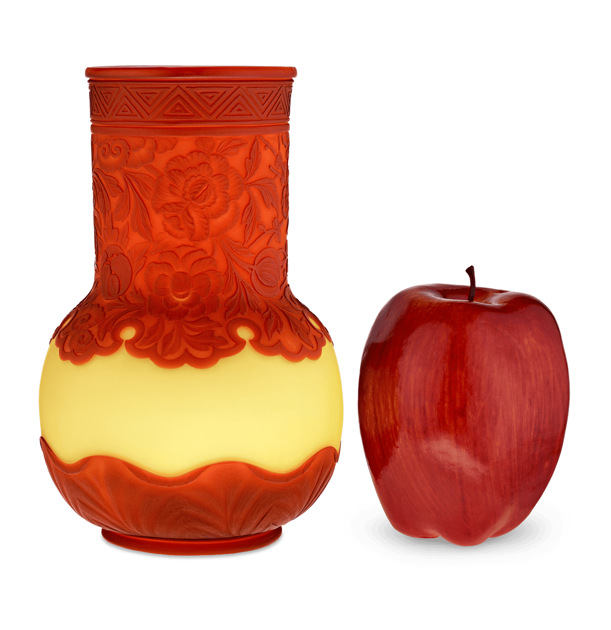 Thomas Webb & Sons Tri-Layer Cameo Vase
