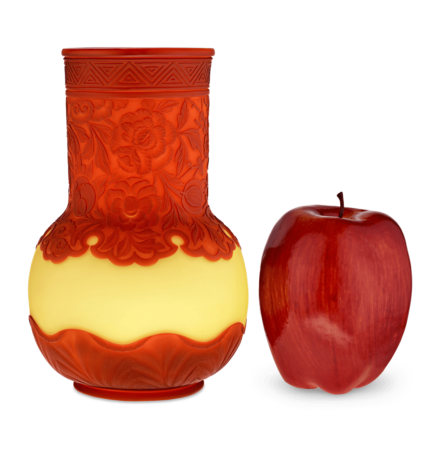 Thomas Webb & Sons Tri-Layer Cameo Vase