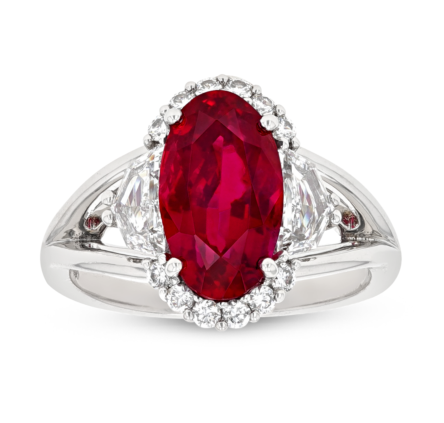 Untreated Mozambique Ruby Ring, 4.18 carat