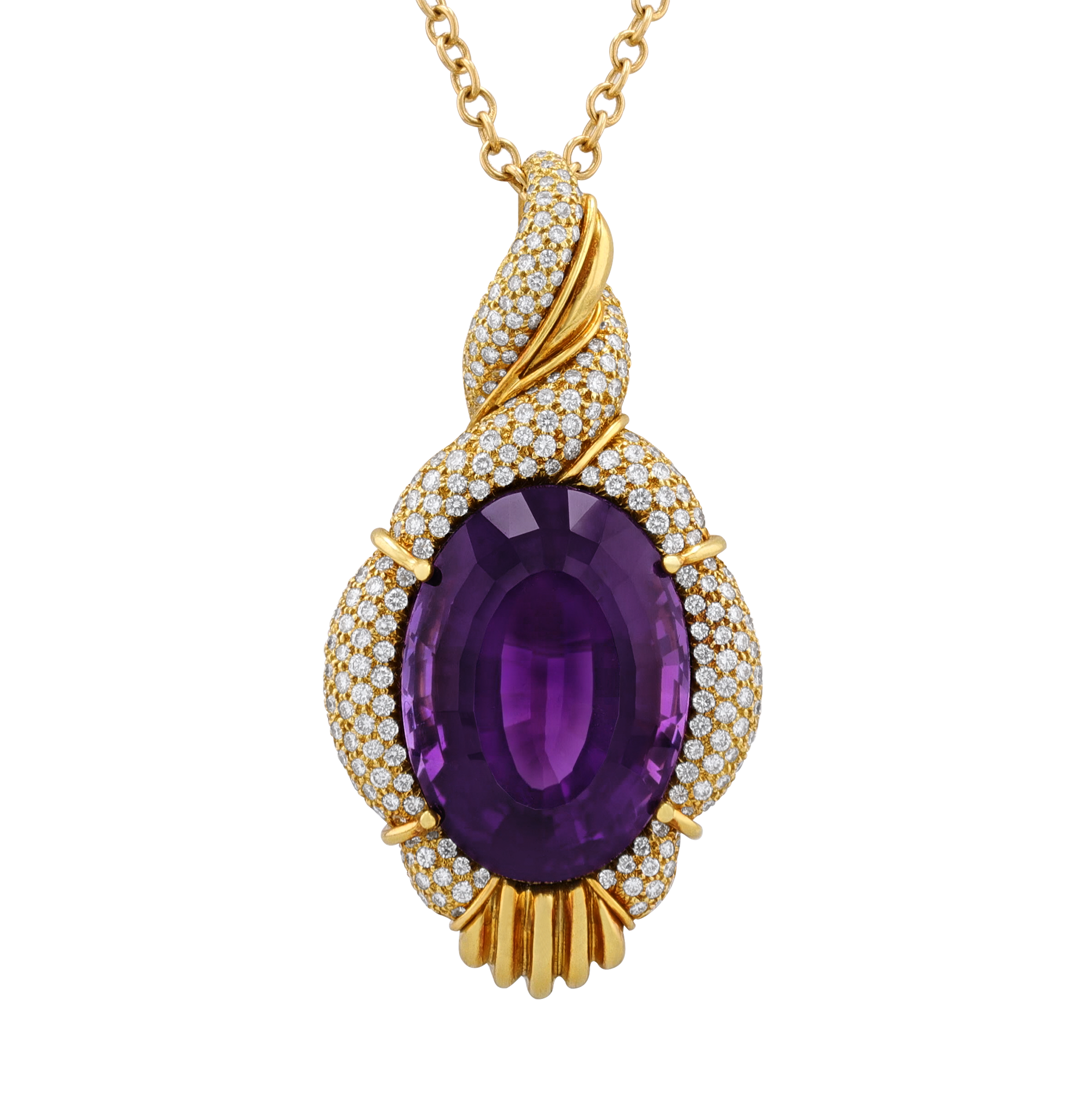 Henry Dunay Amethyst Pendant, 47.50 carats