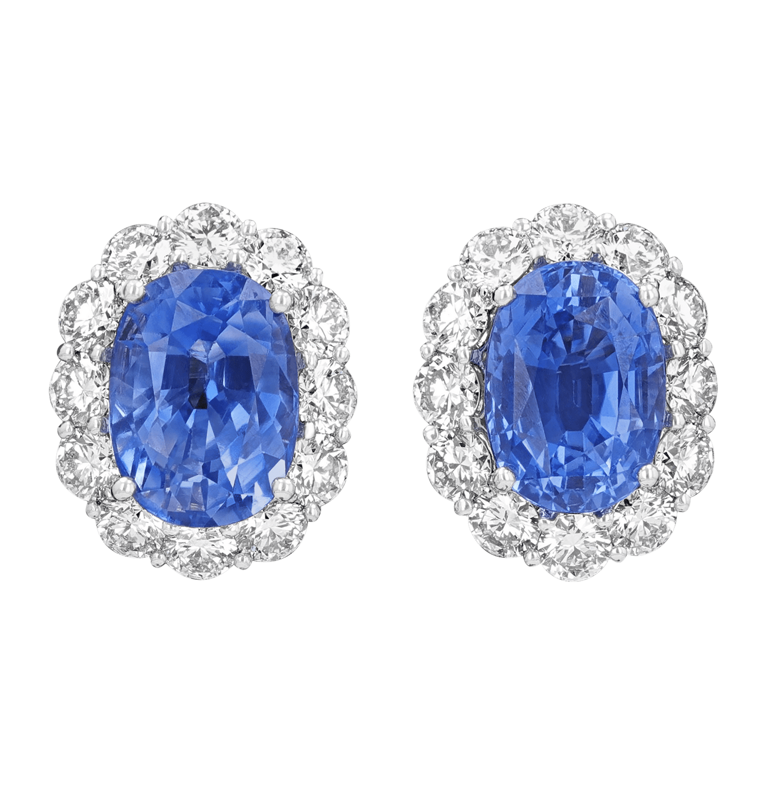 Sapphire Earrings, 9.64 carats