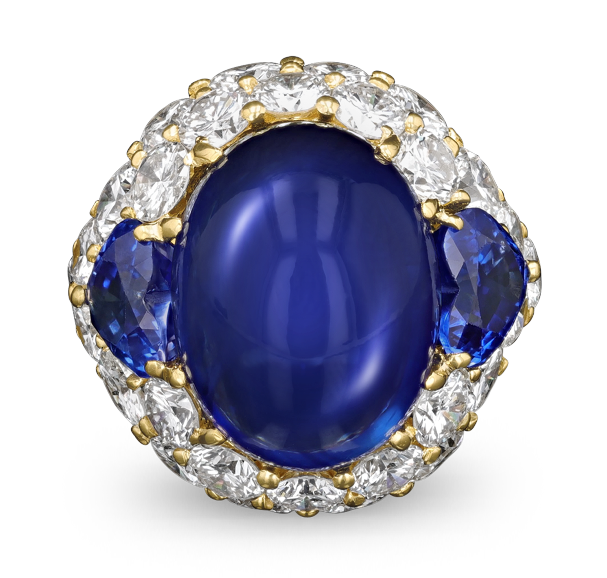 Cabochon Sapphire Ring, 23.78 carats