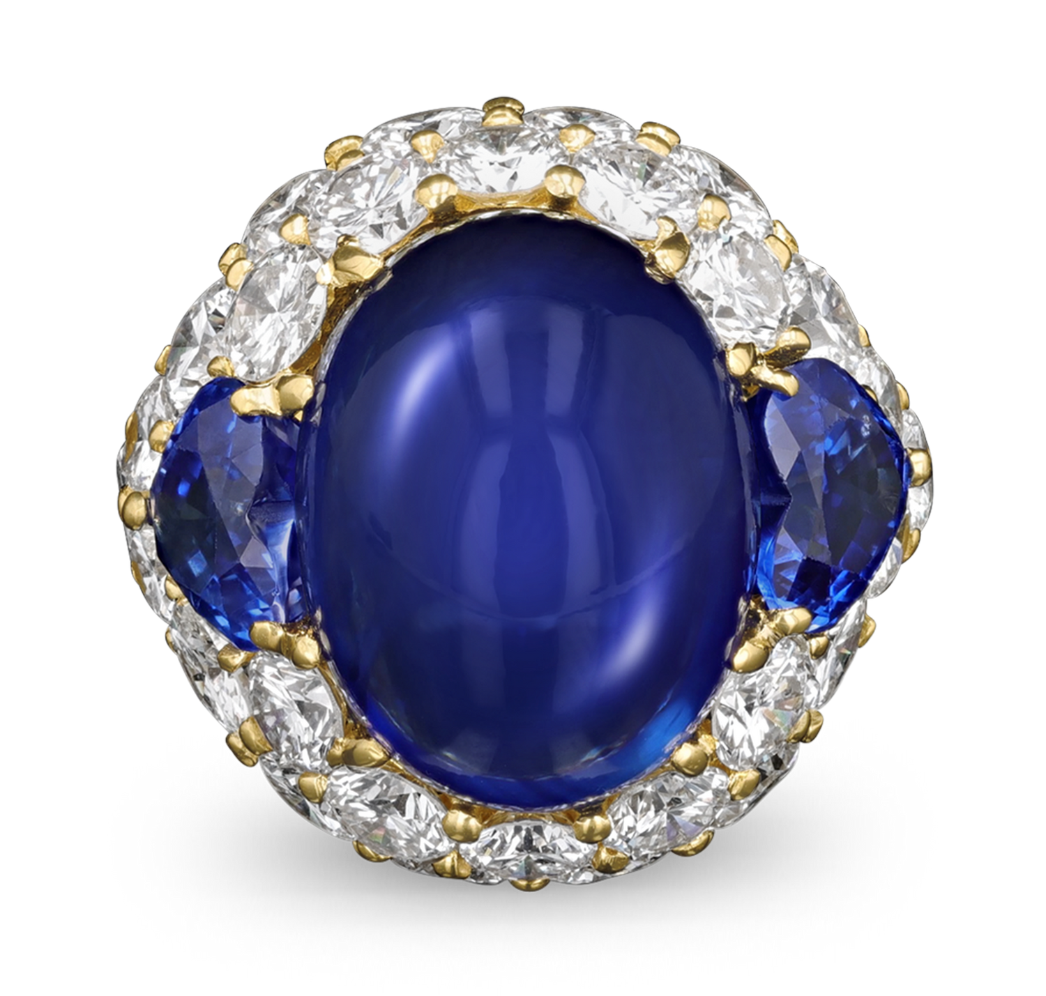 Cabochon Sapphire Ring, 23.78 carats