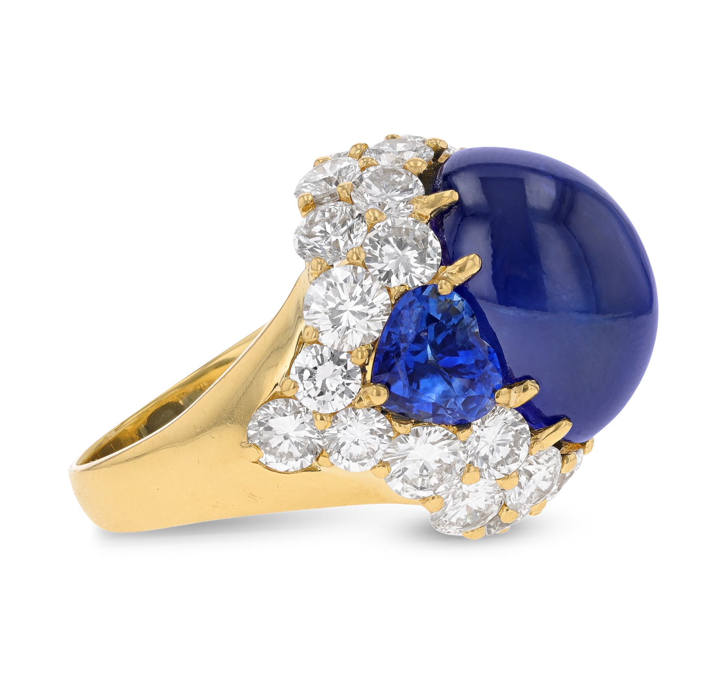 Cabochon Sapphire Ring, 23.78 carats