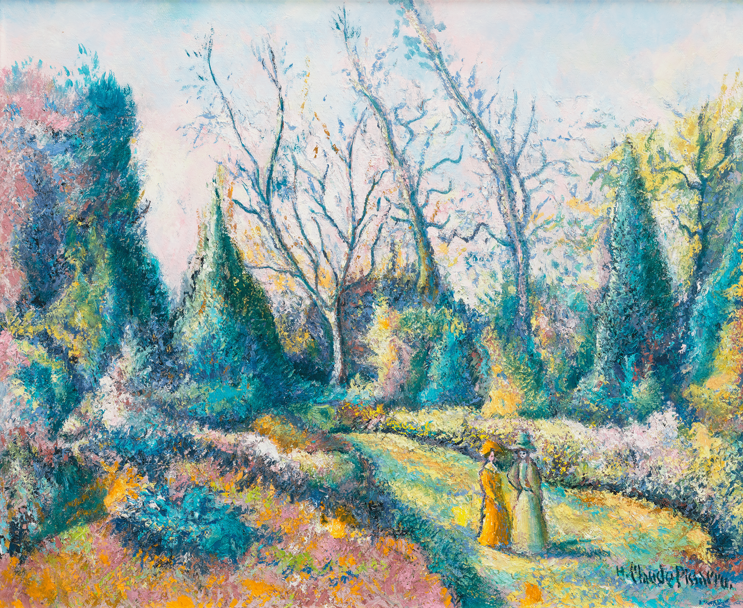 Ces dames au jardin by H. Claude Pissarro