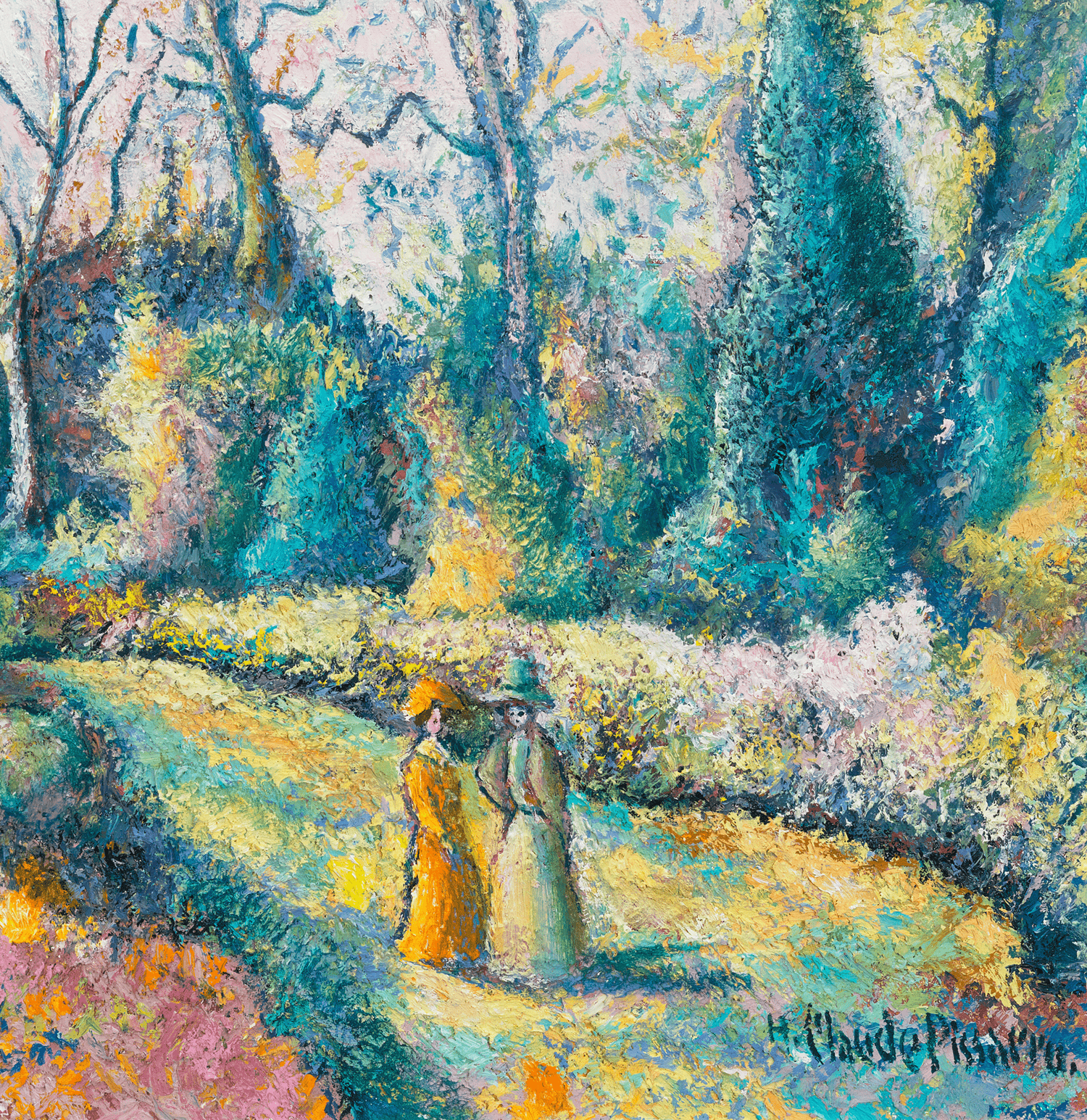 Ces dames au jardin by H. Claude Pissarro