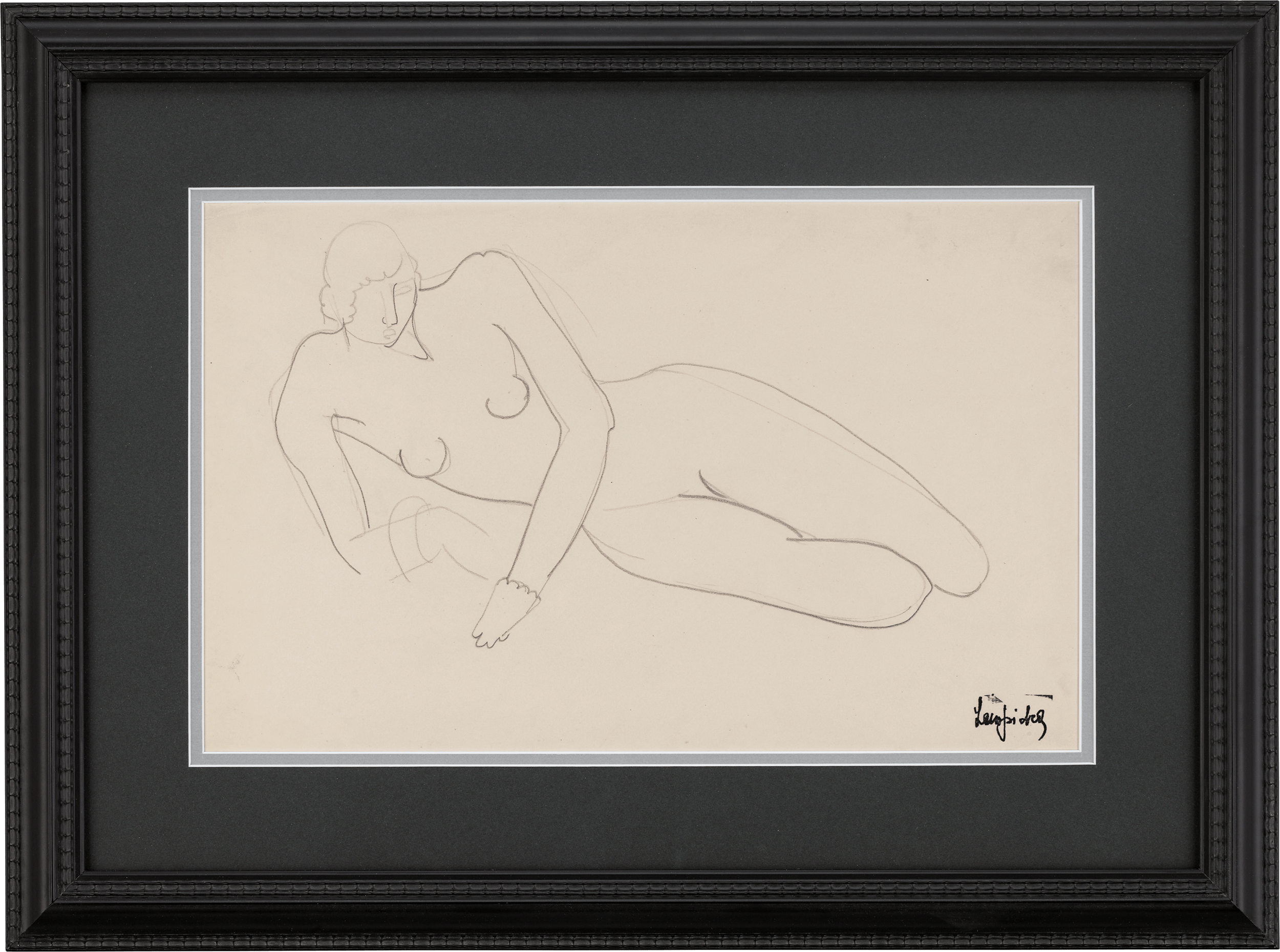 Nu allongé avec bracelet by Tamara de Lempicka