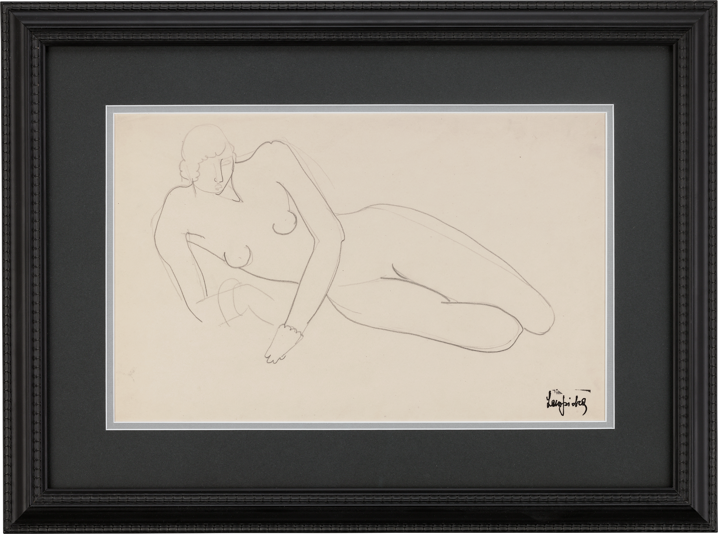 Nu allongé avec bracelet by Tamara de Lempicka
