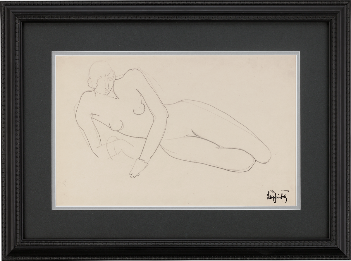 Nu allongé avec bracelet by Tamara de Lempicka