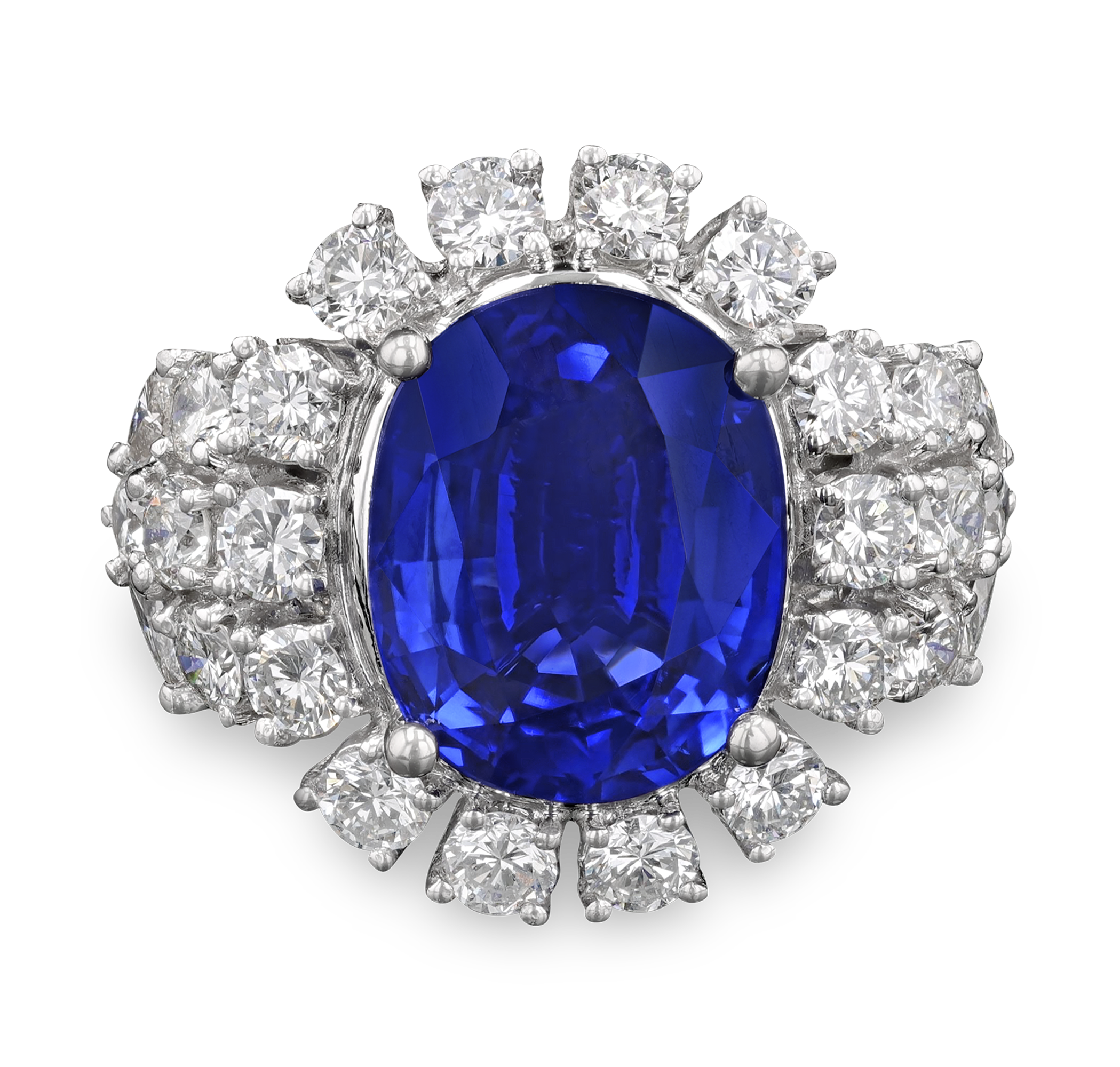 Ceylon Sapphire Ring, 8.11 carats