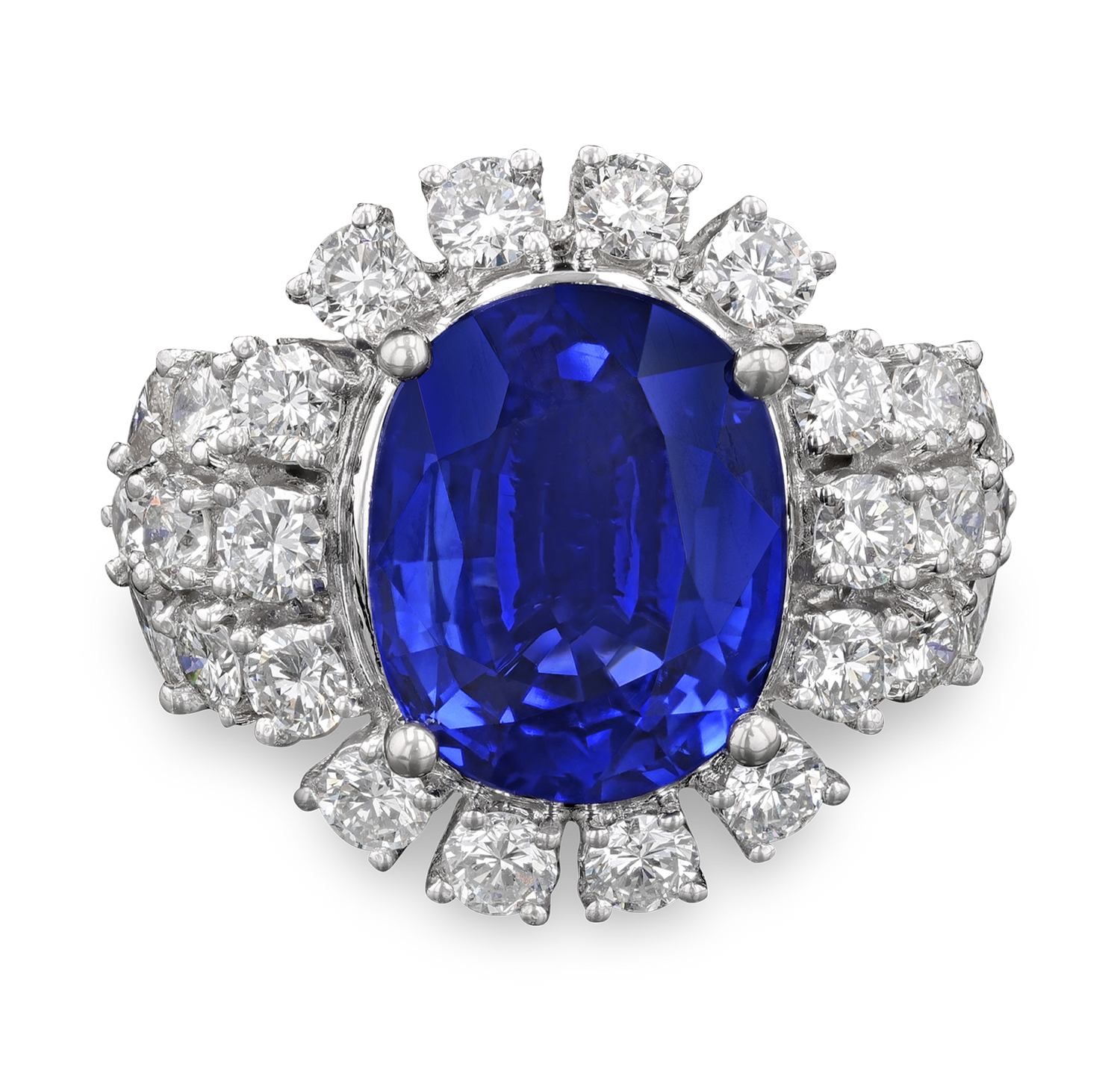 Ceylon Sapphire Ring, 8.11 carats