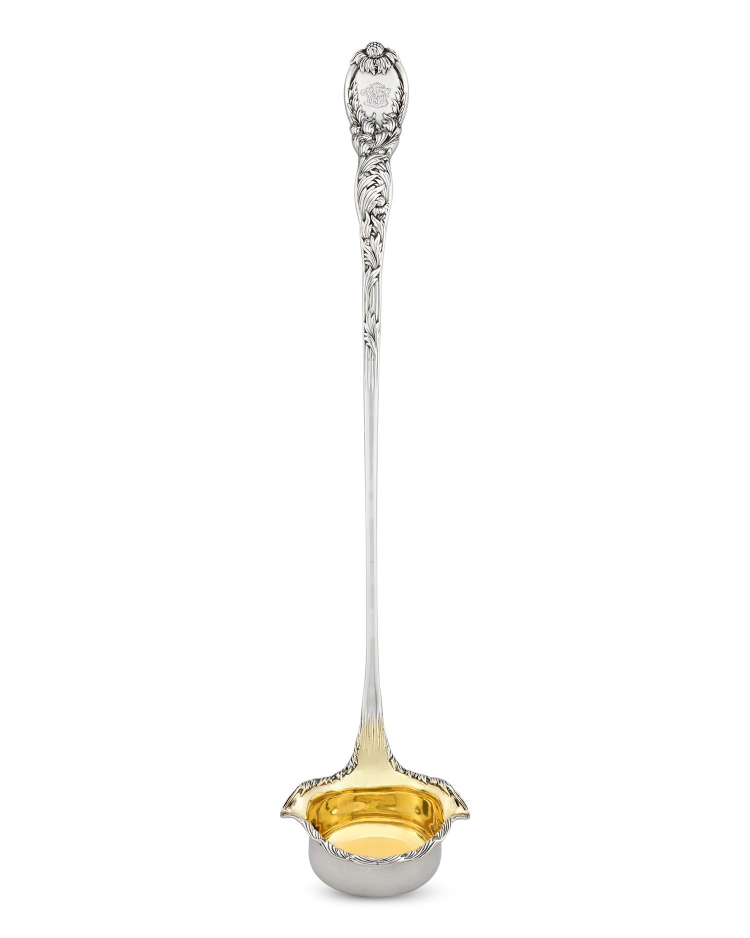 Tiffany & Co. Chrysanthemum Punch Bowl and Ladle