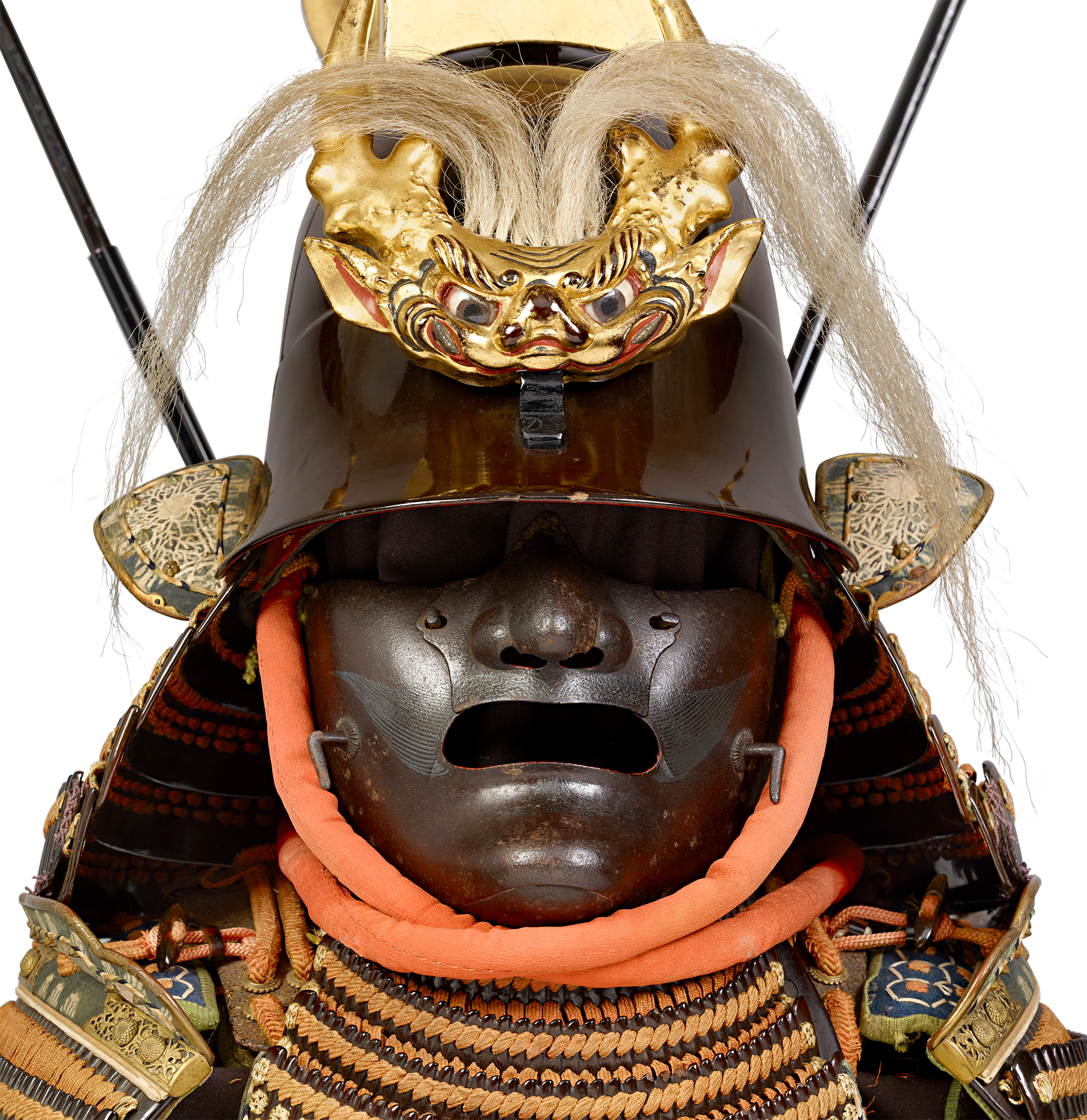 Edo-period Orange-Laced Samurai Suit