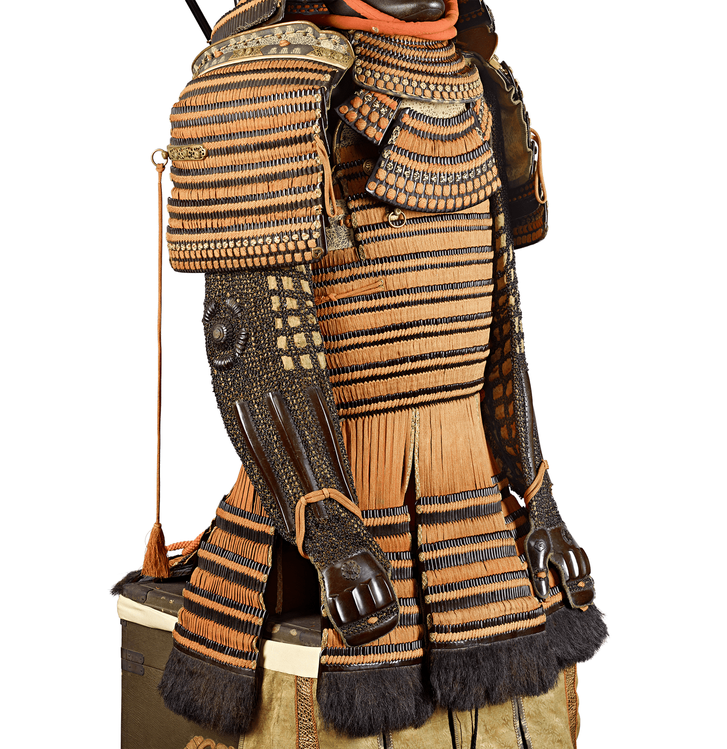 Edo-period Orange-Laced Samurai Suit