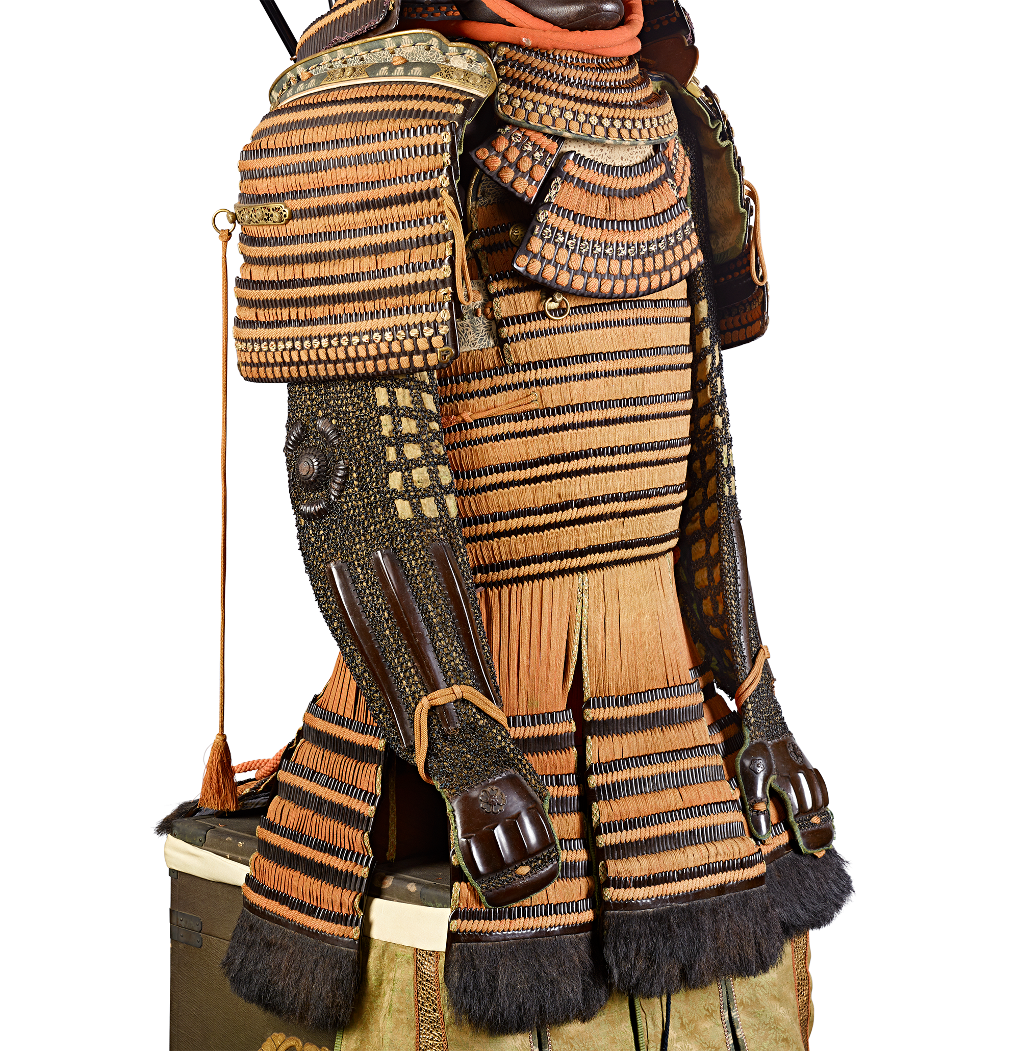 Edo-period Orange-Laced Samurai Suit