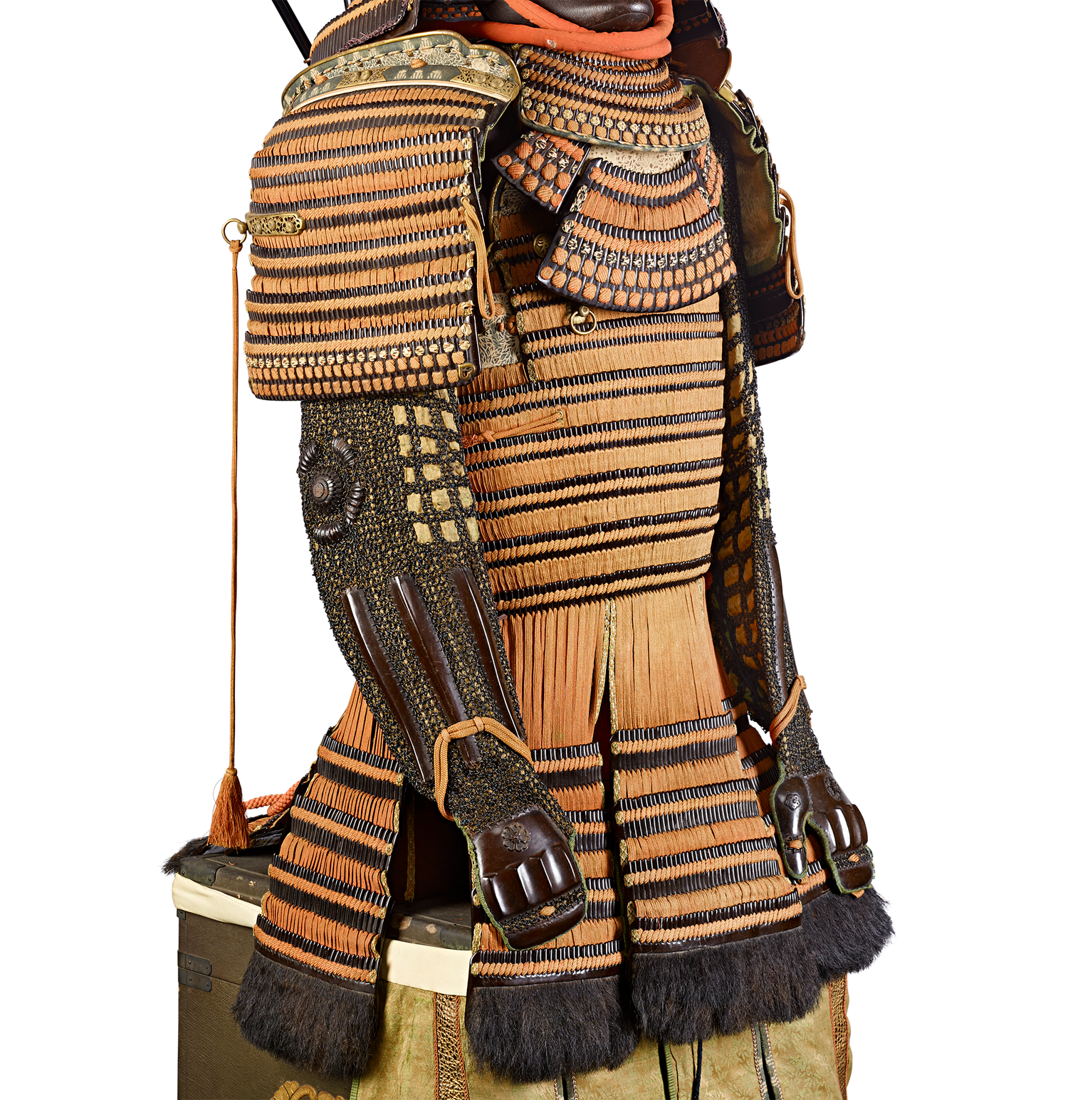 Edo-period Orange-Laced Samurai Suit