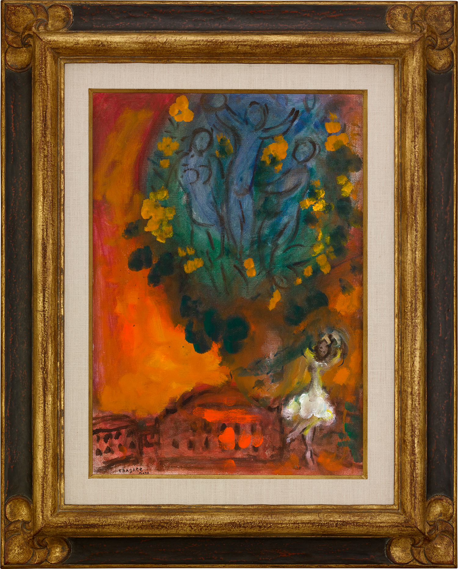 Esquisse pour tableau l'Opéra by Marc Chagall