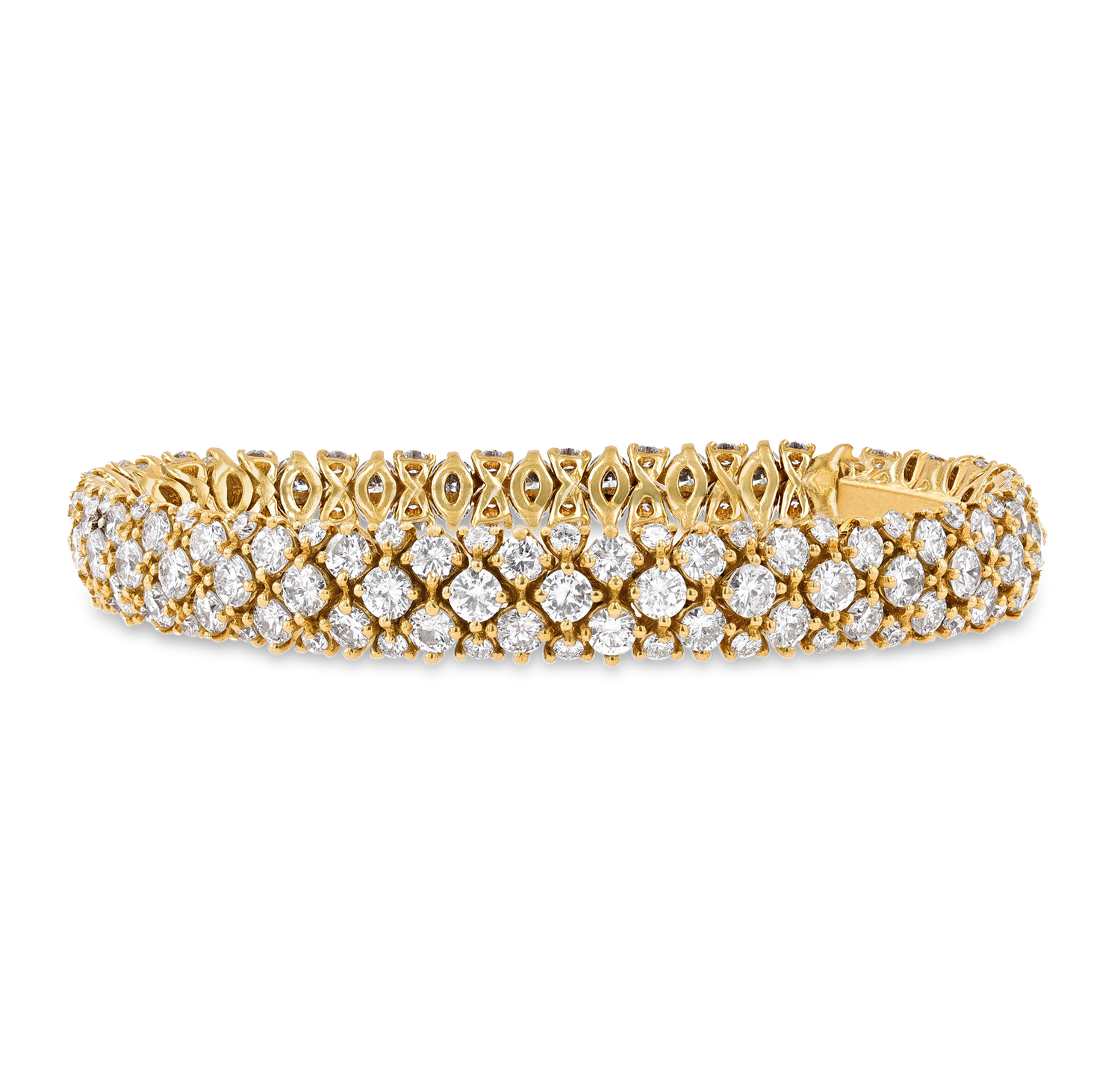 Diamond Bombe Bracelet, 14.25 Carats