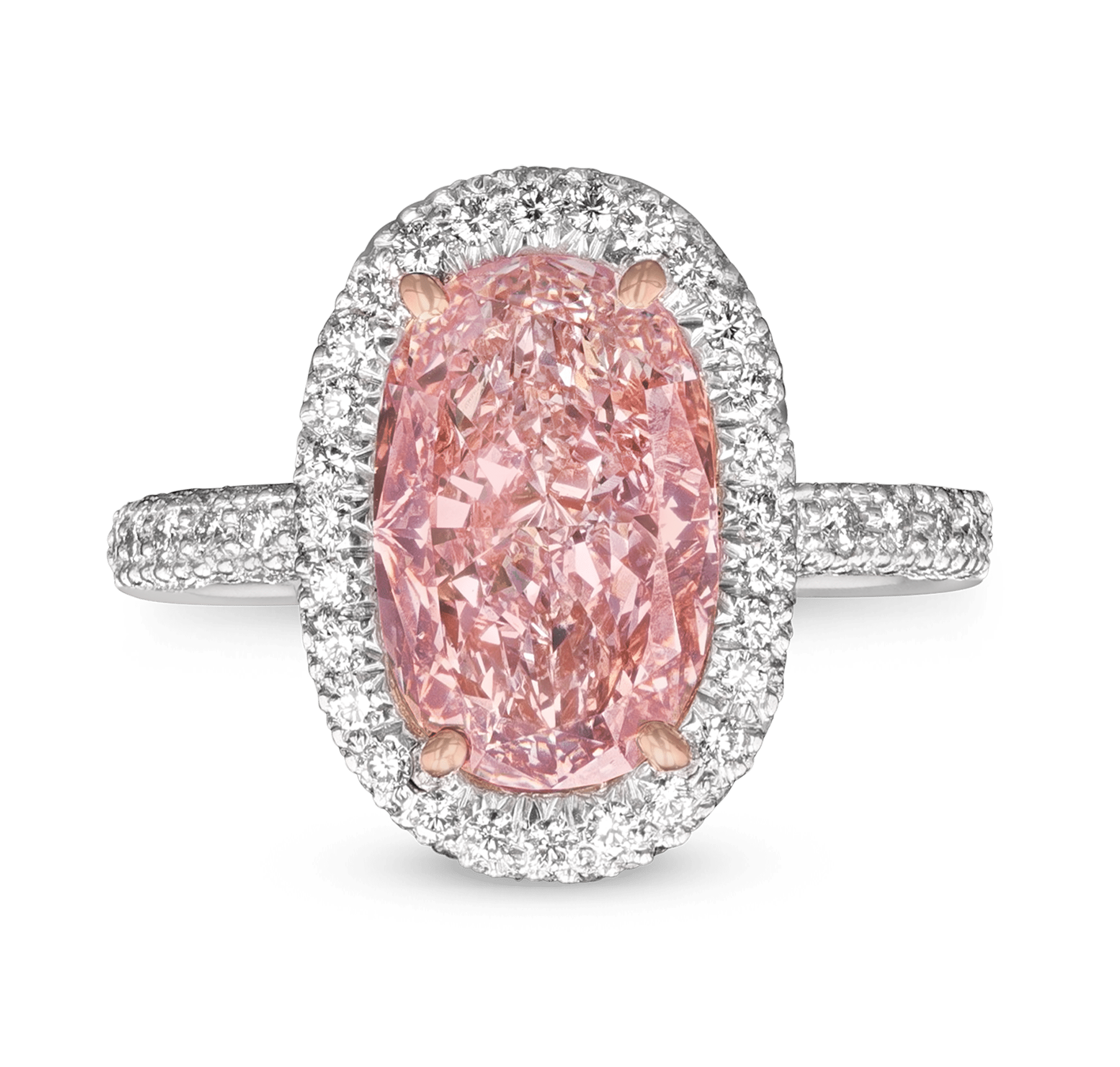 Natural Fancy Pink Diamond Ring, 3.31 carats