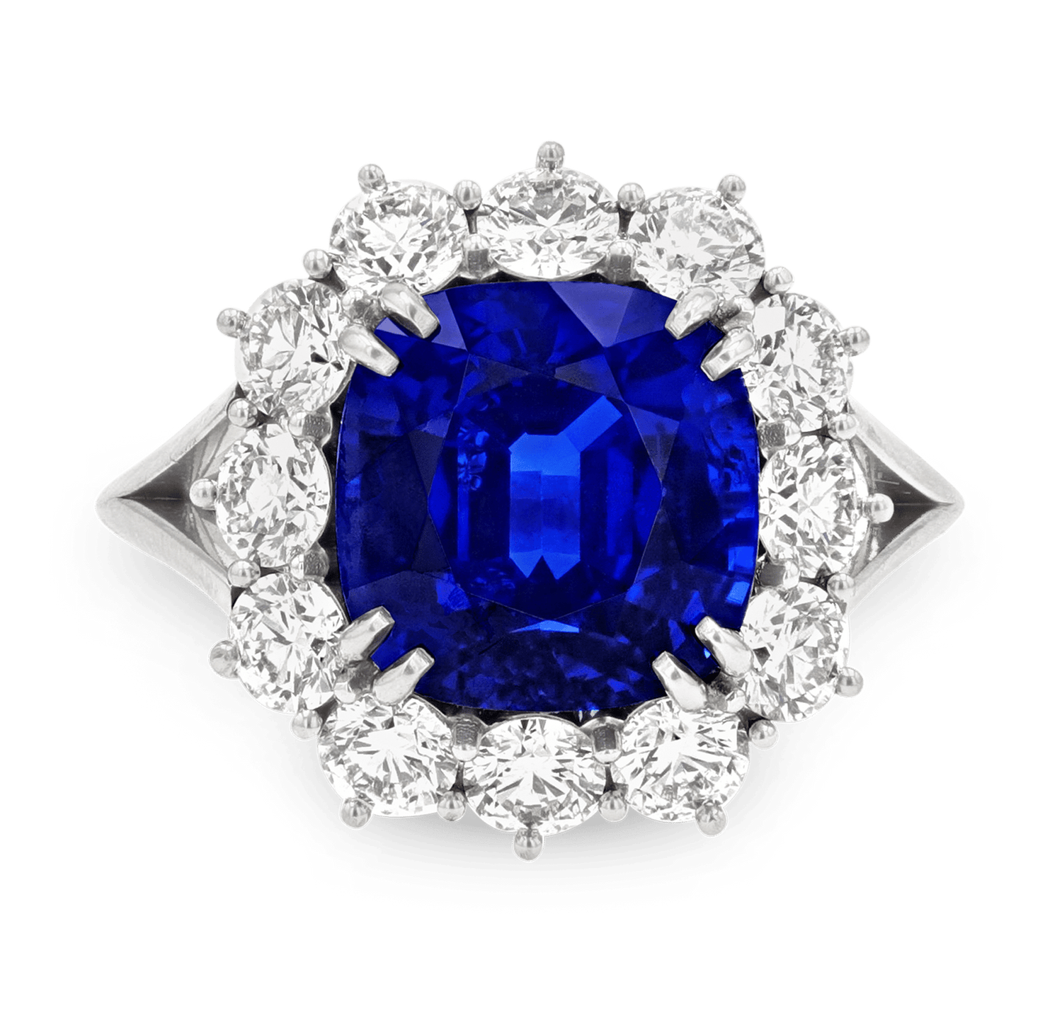 Sapphire and Diamond Ring, 6.86 Carats