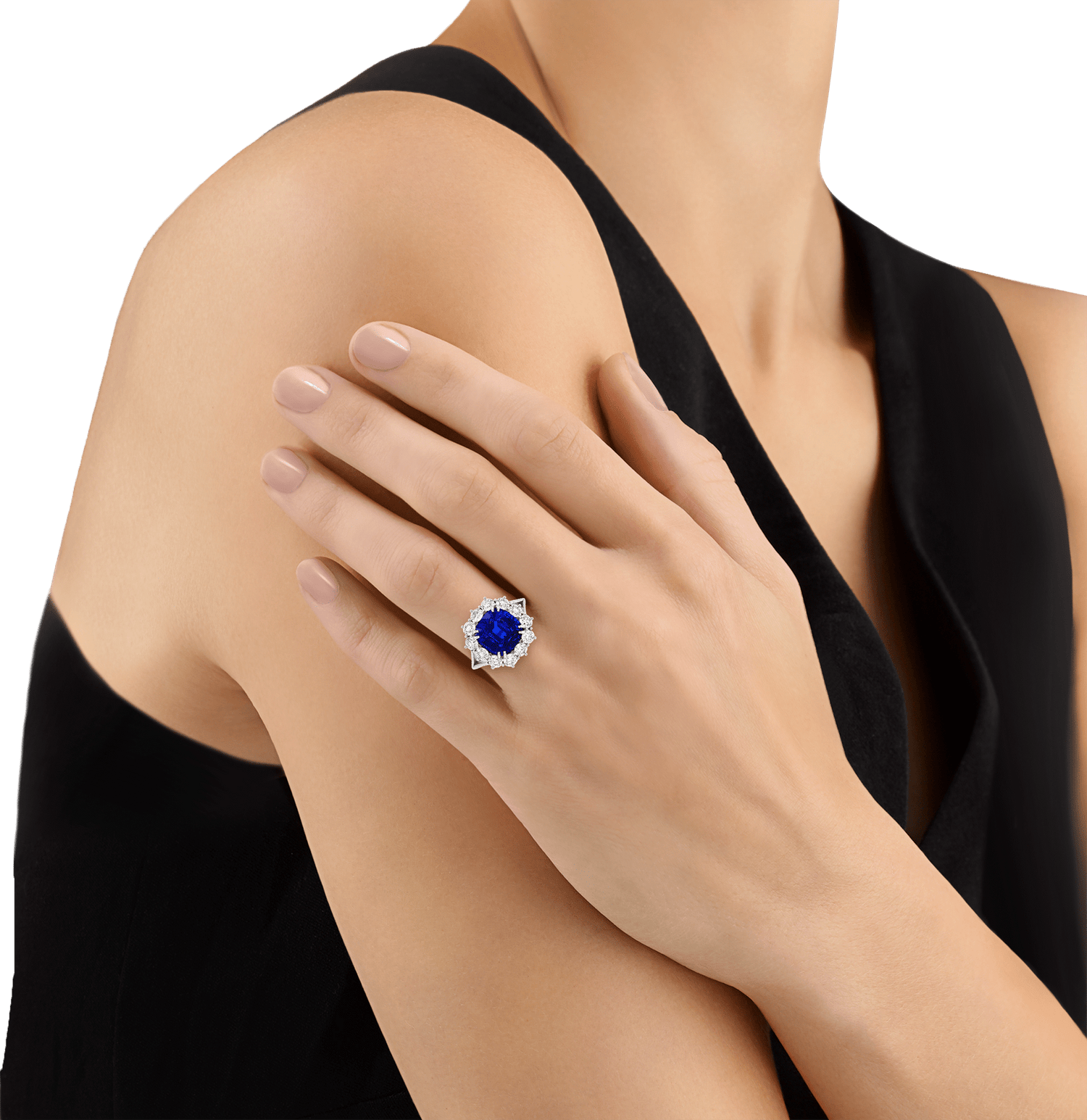 Sapphire and Diamond Ring, 6.86 Carats