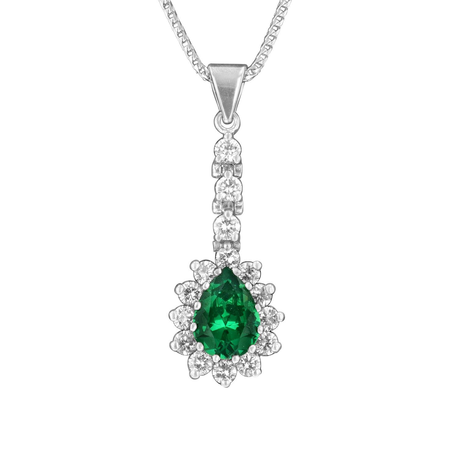 Tsavorite Garnet Necklace, 1.77 carats