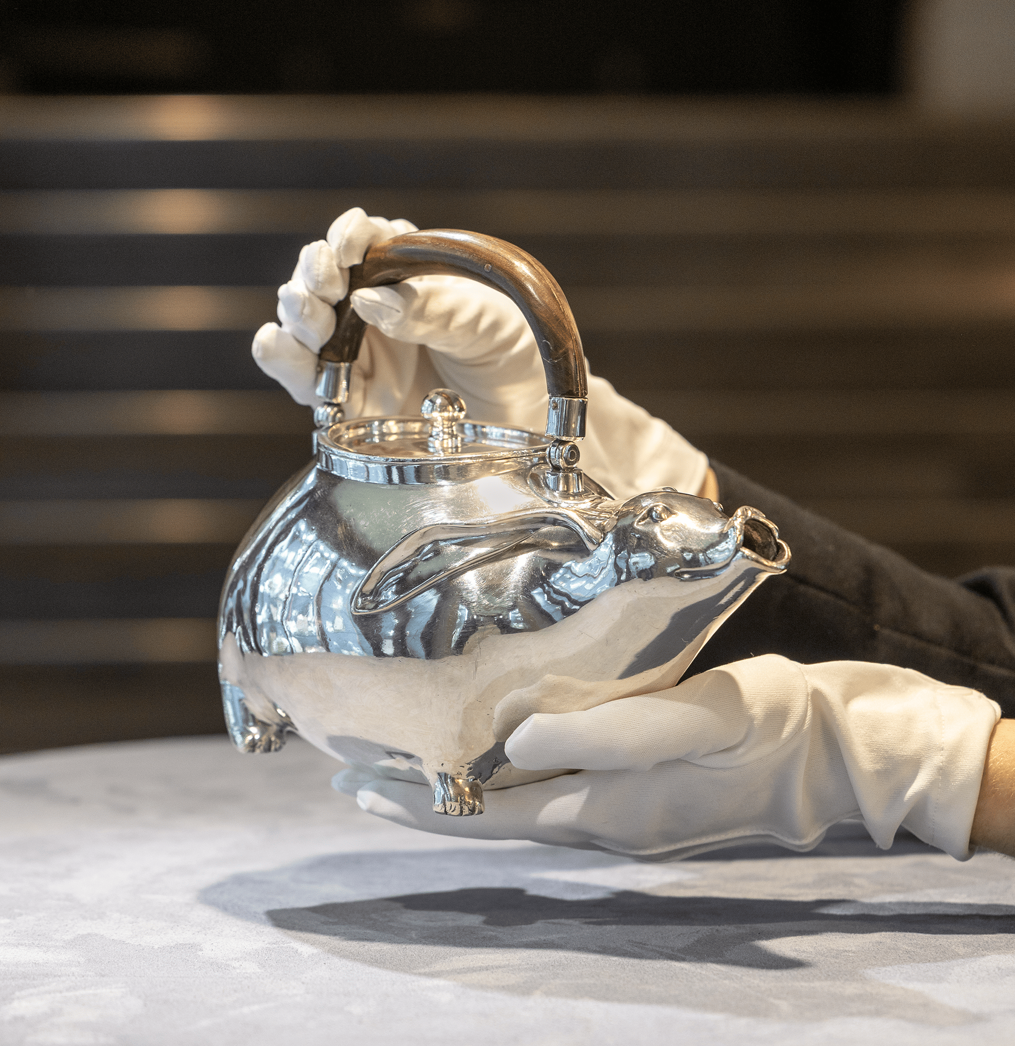 Christofle Animal Teapot