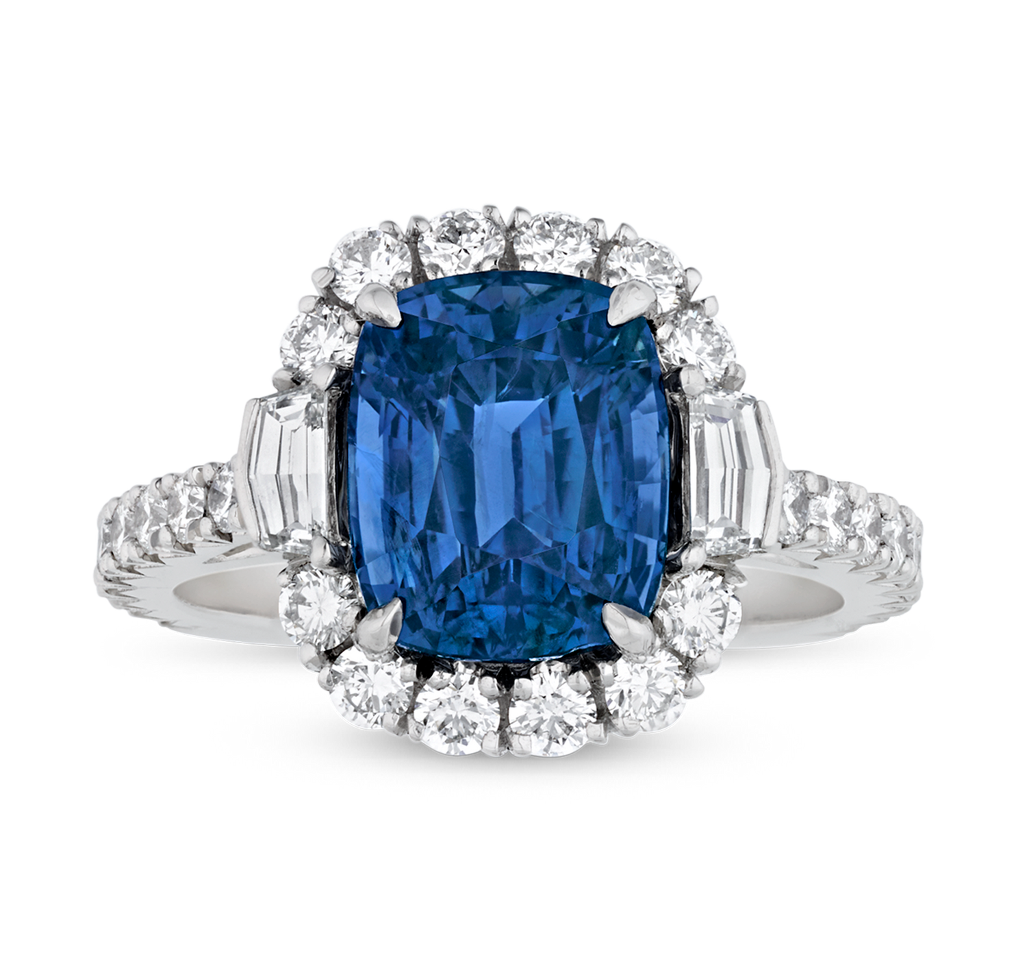 Unheated Sapphire Ring, 4.61 Carats