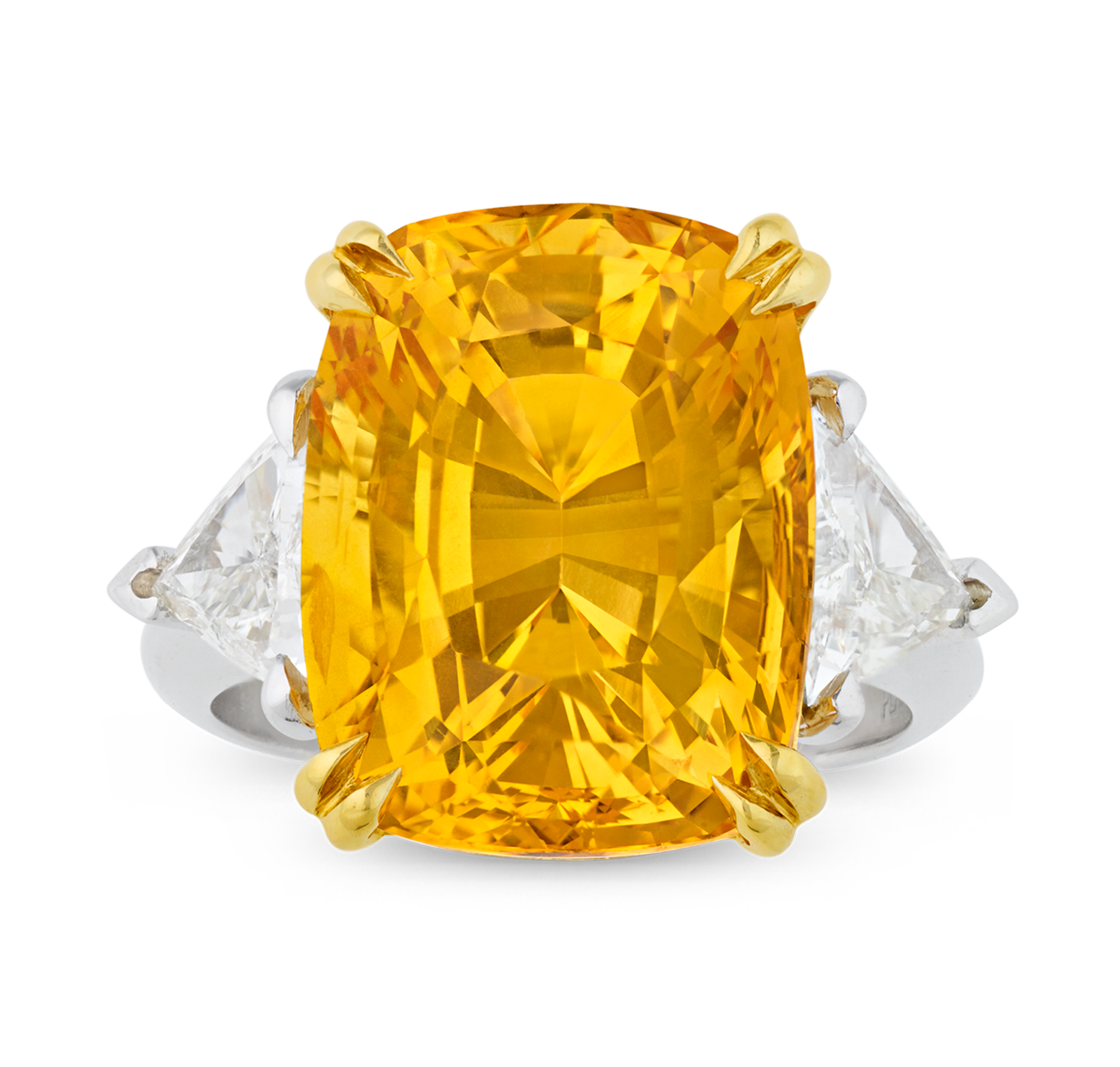 Yellow Sapphire Ring, 15.83 Carats