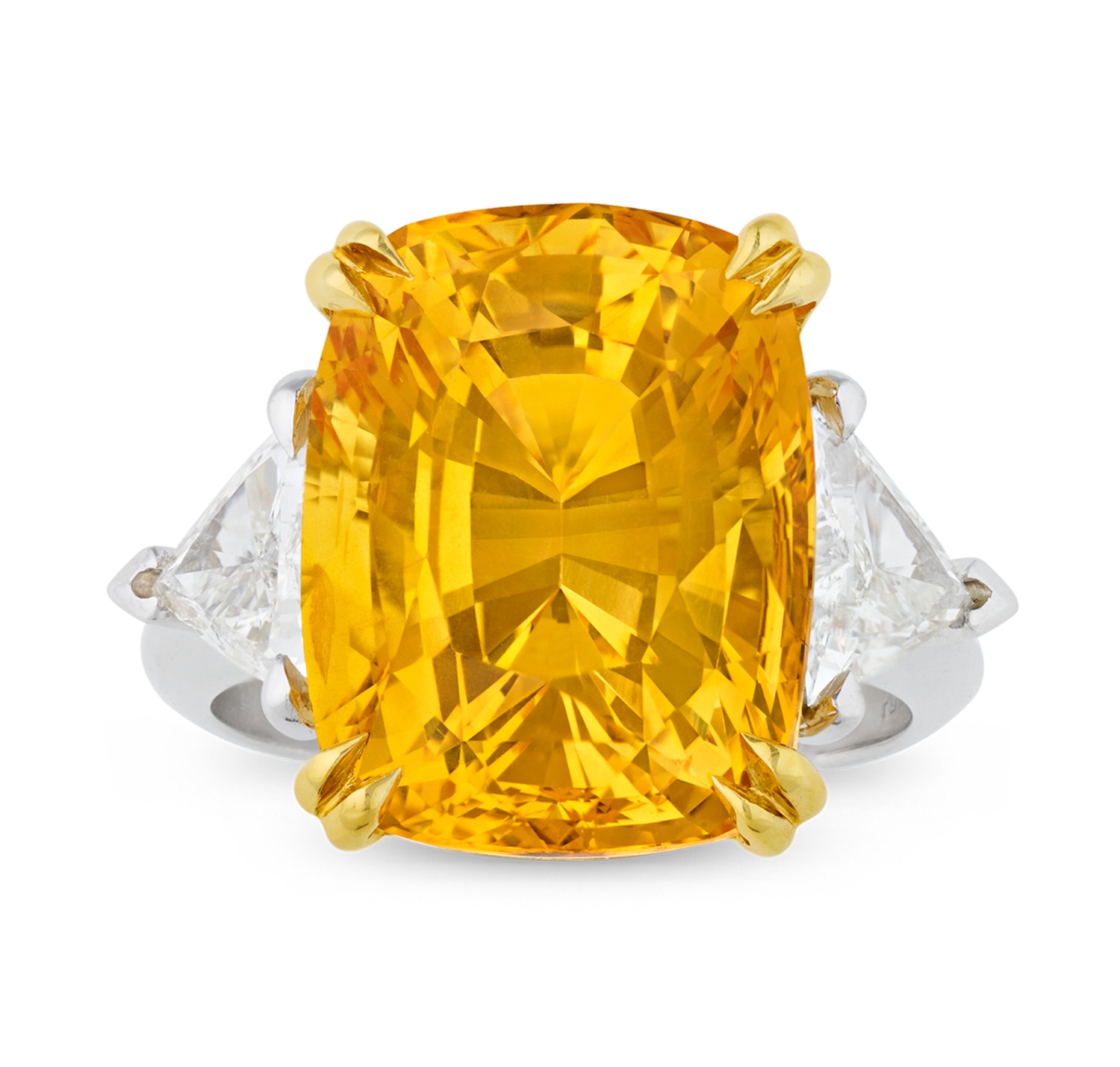 Yellow Sapphire Ring, 15.83 Carats