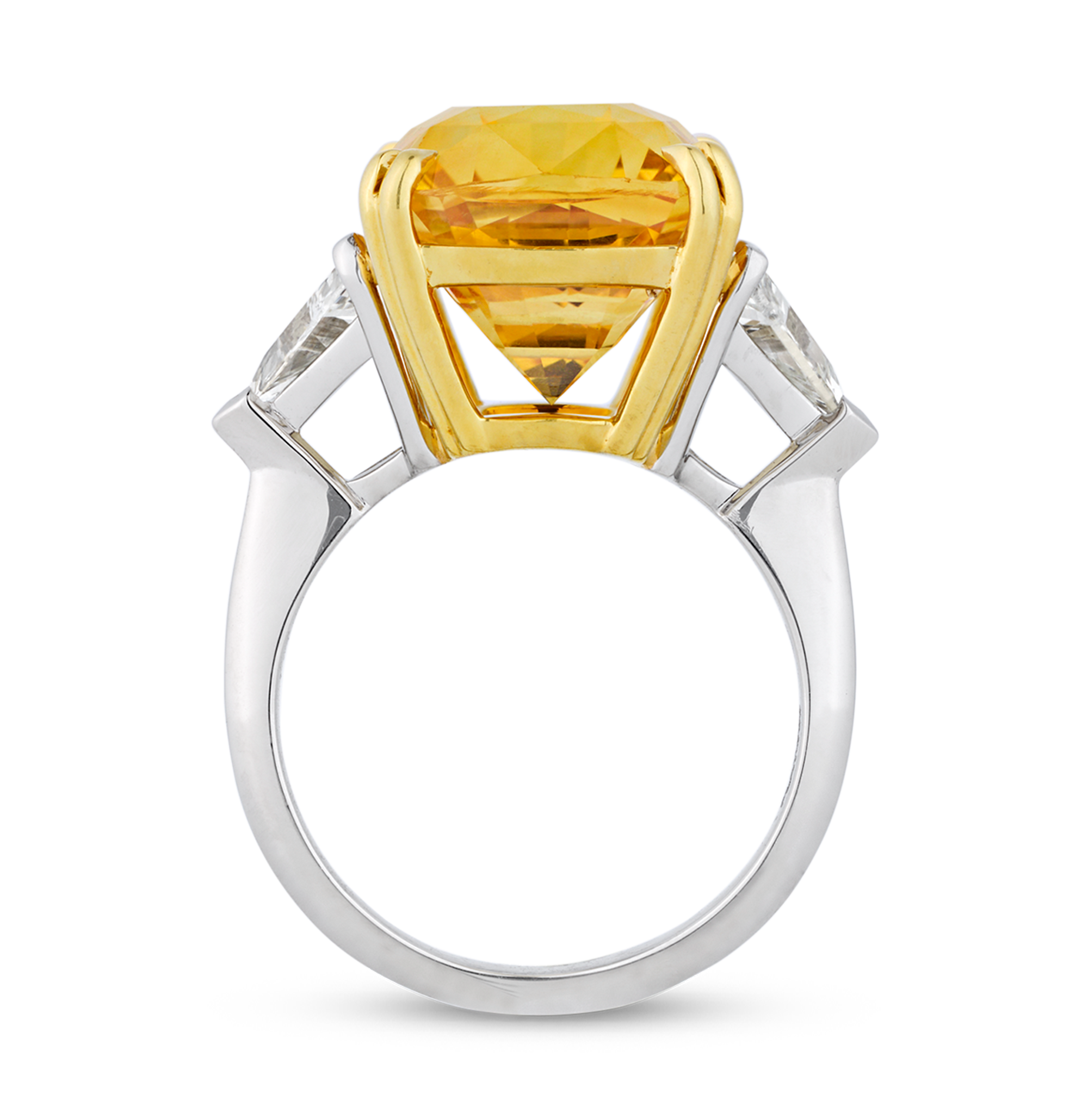 Yellow Sapphire Ring, 15.83 Carats