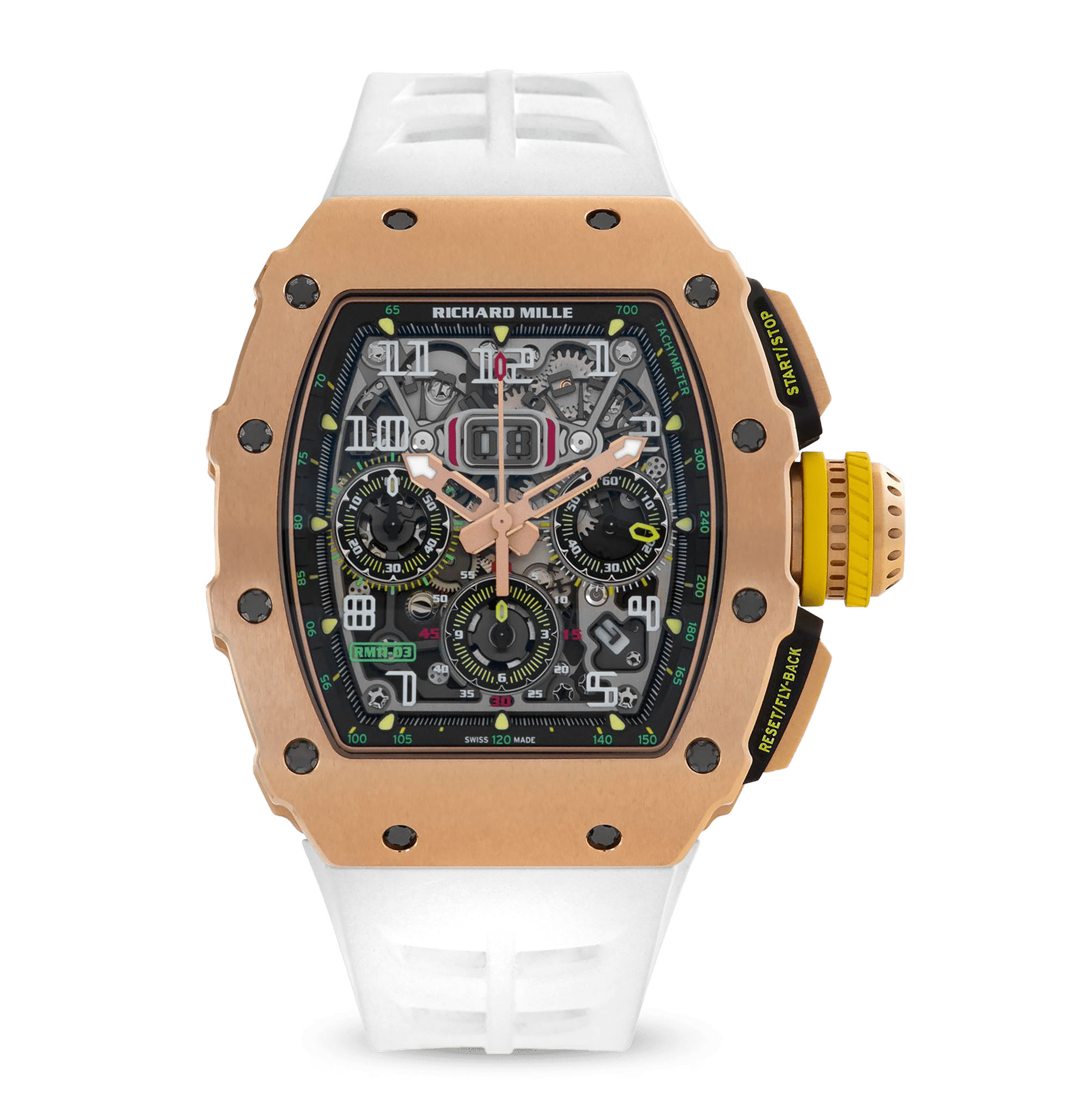 Richard Mille RM 11-03 Rose Gold Chronograph Watch Rau