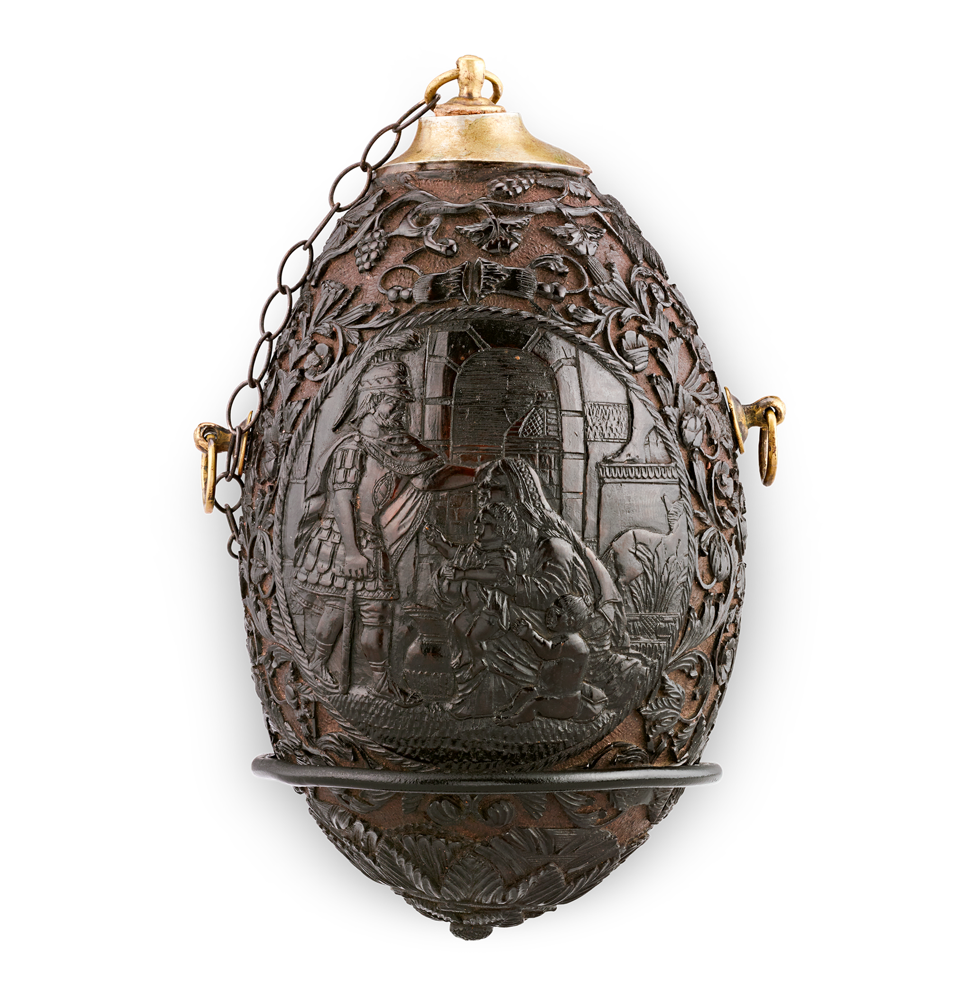 18th-century Bugbear Gunpowder Flask