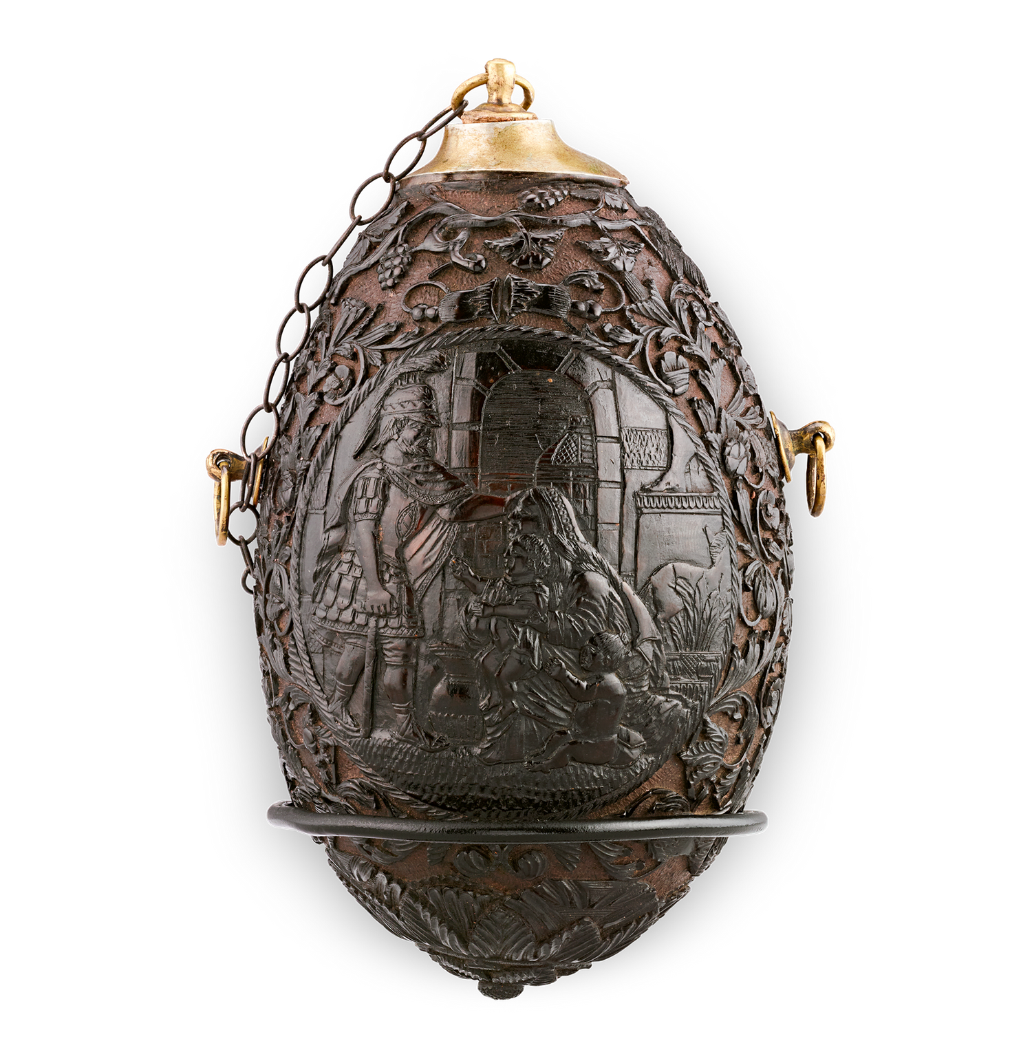 18th-century Bugbear Gunpowder Flask