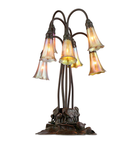 Favrile Glass Lily Lamp by Tiffany Studios