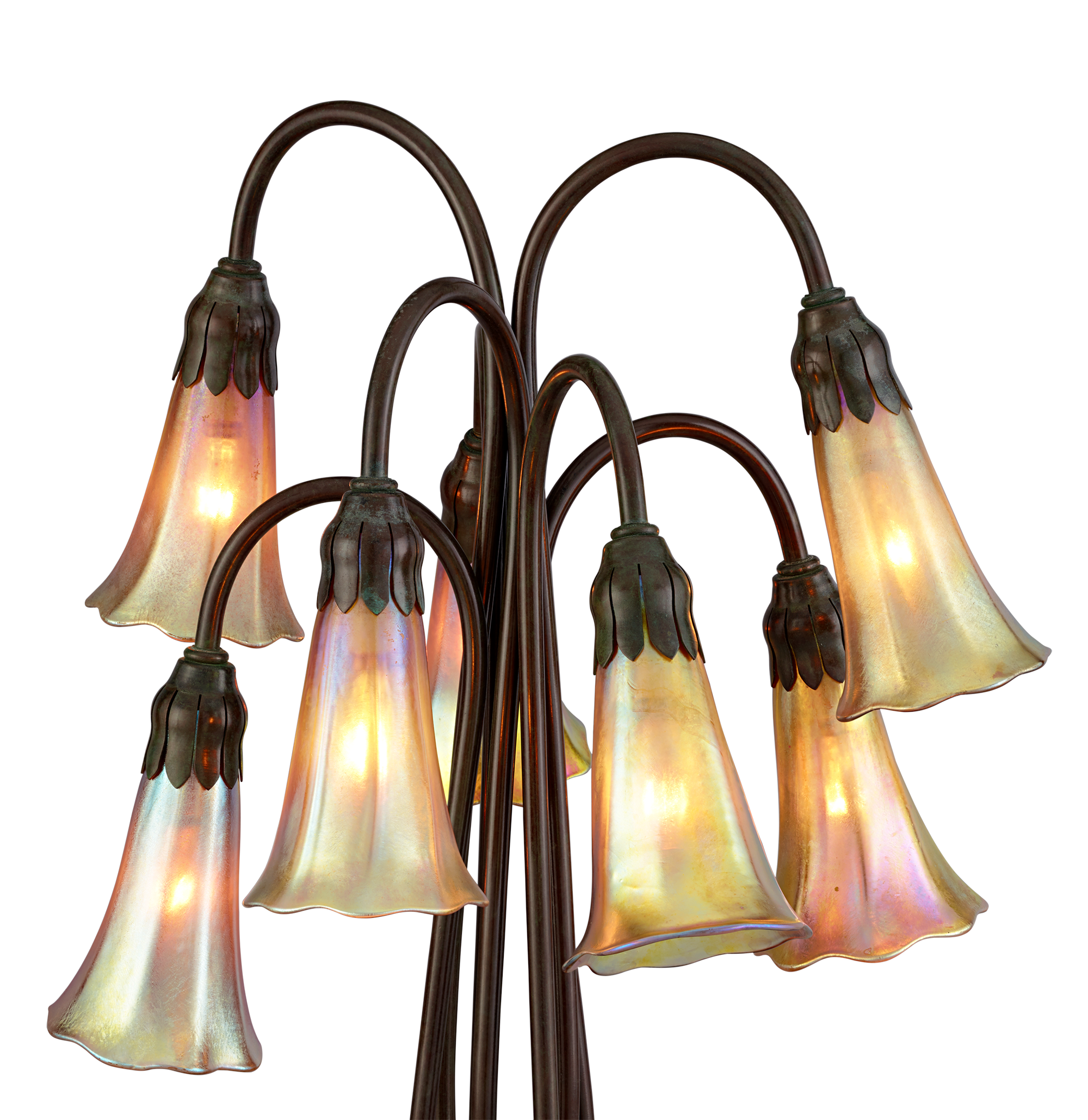 Favrile Glass Lily Lamp by Tiffany Studios