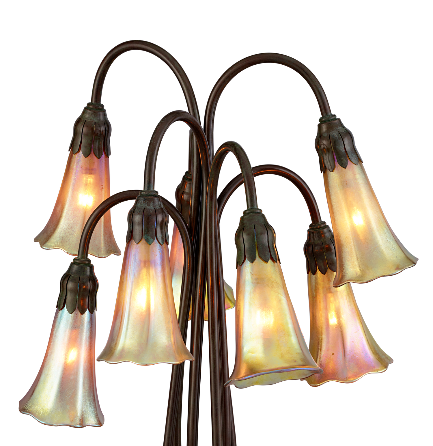 Favrile Glass Lily Lamp by Tiffany Studios