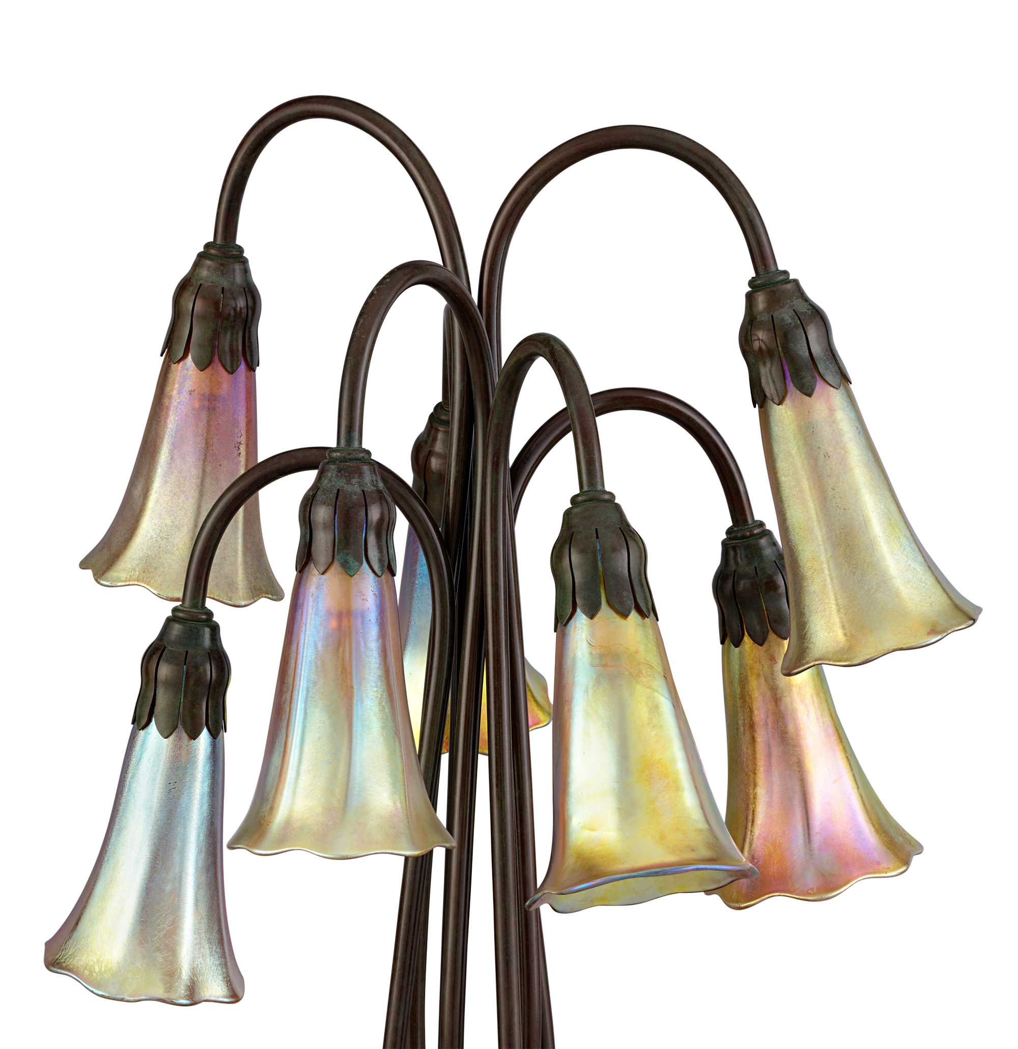 Favrile Glass Lily Lamp by Tiffany Studios