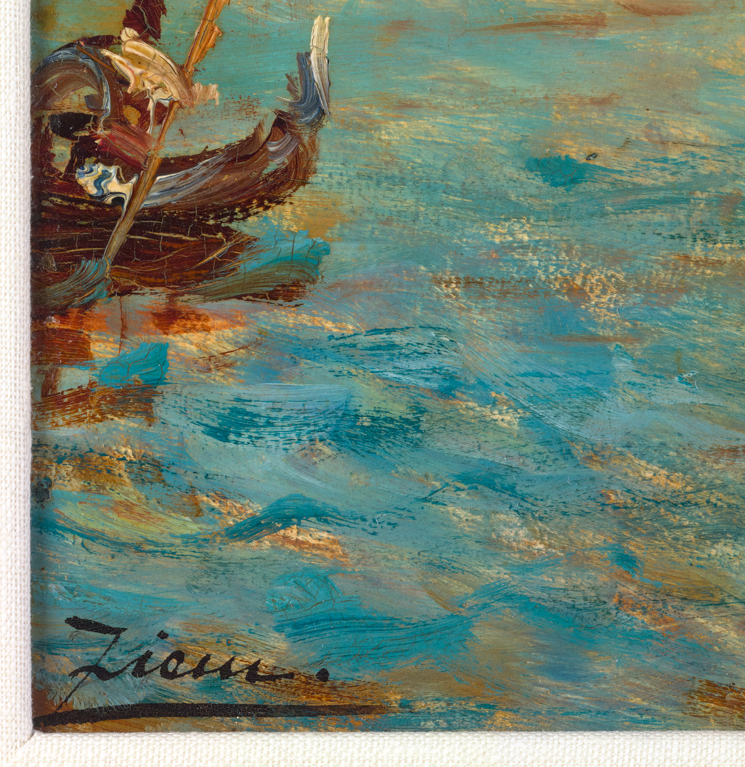 On the Steps of the Salute, Venice by Félix-François Georges Ziem