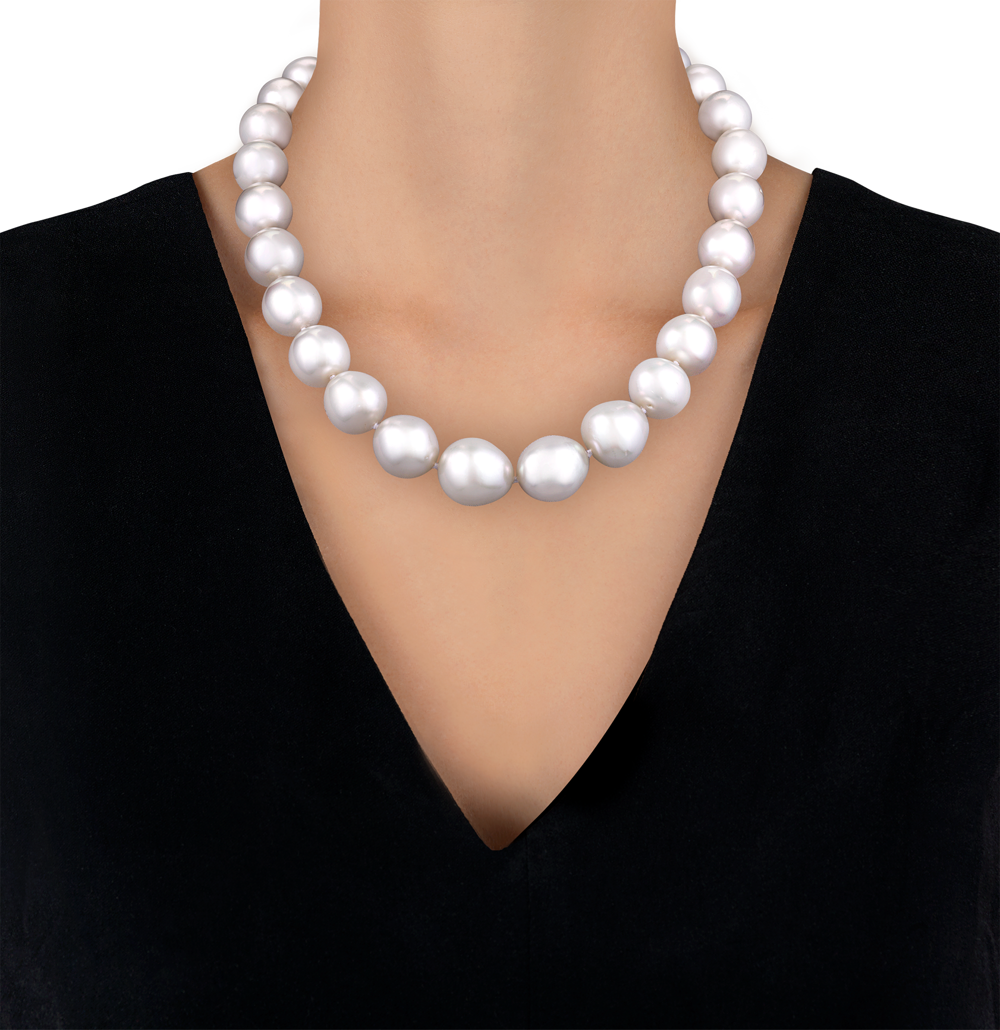 Semi-Baroque South Sea Pearl Necklace