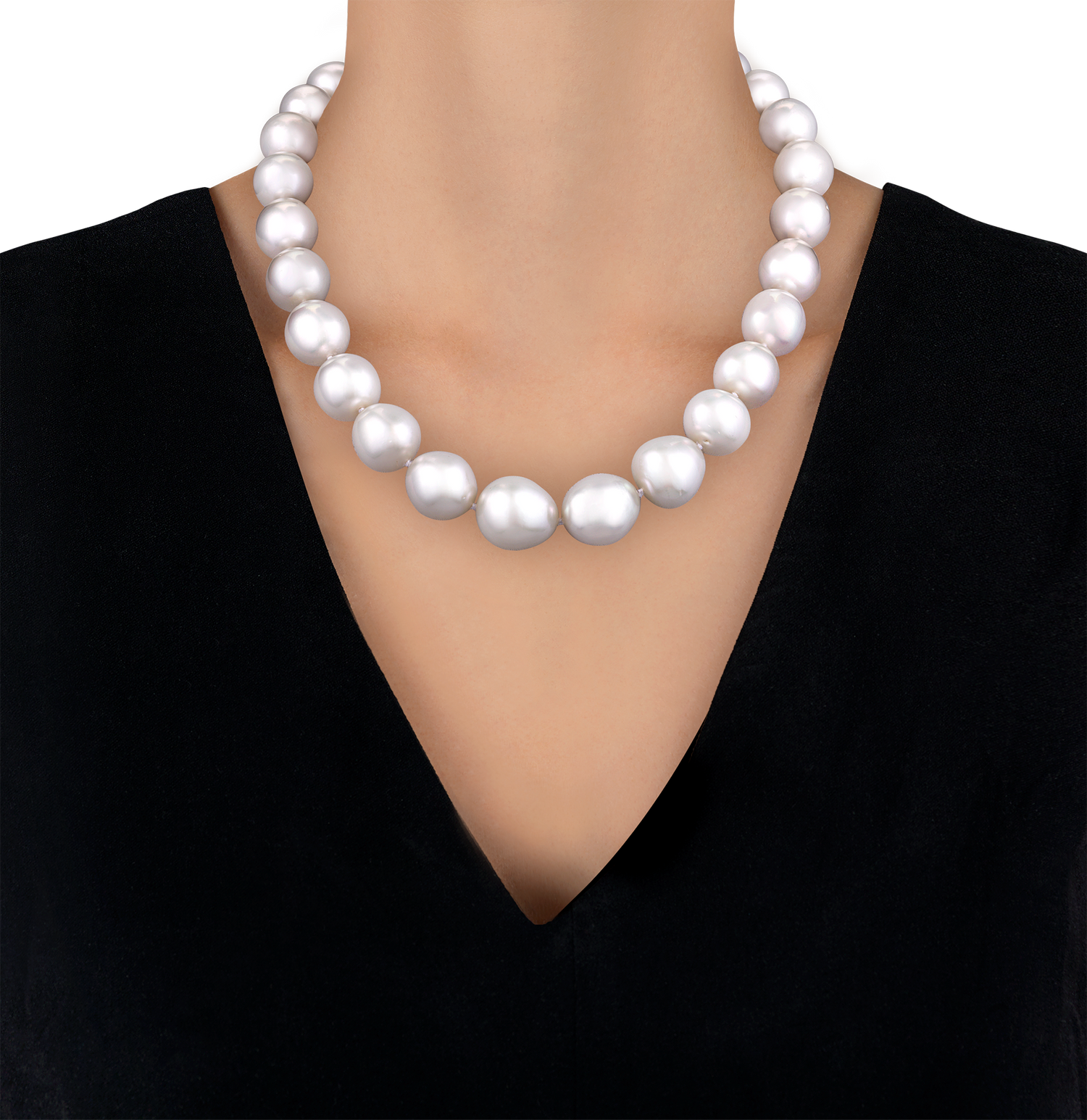 Semi-Baroque South Sea Pearl Necklace