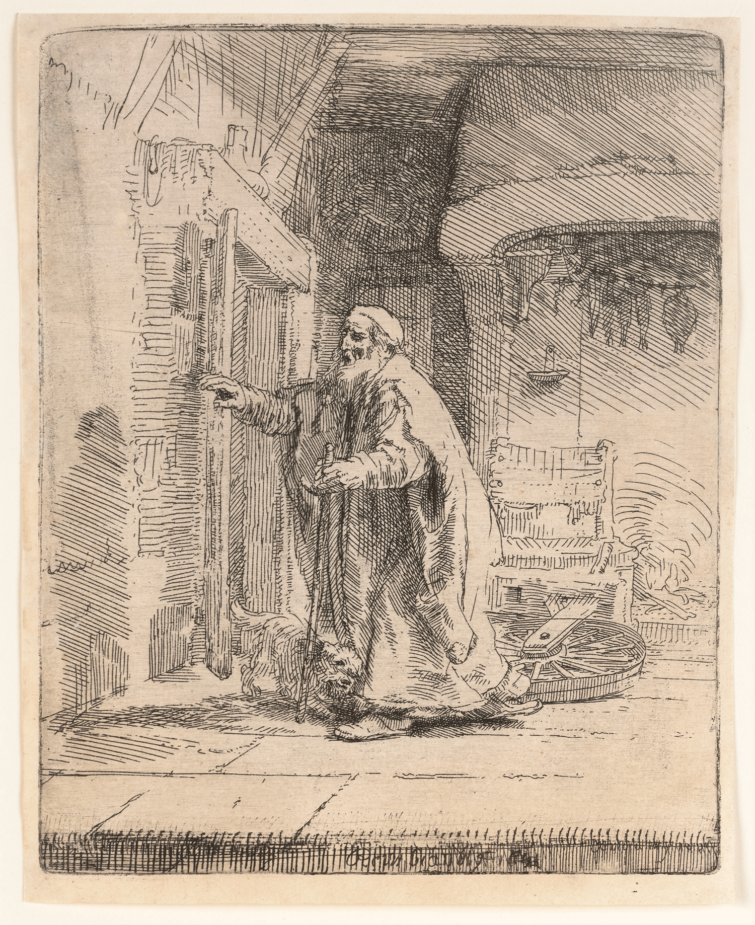 The Blindness of Tobit: The Larger Plate by Rembrandt van Rijn